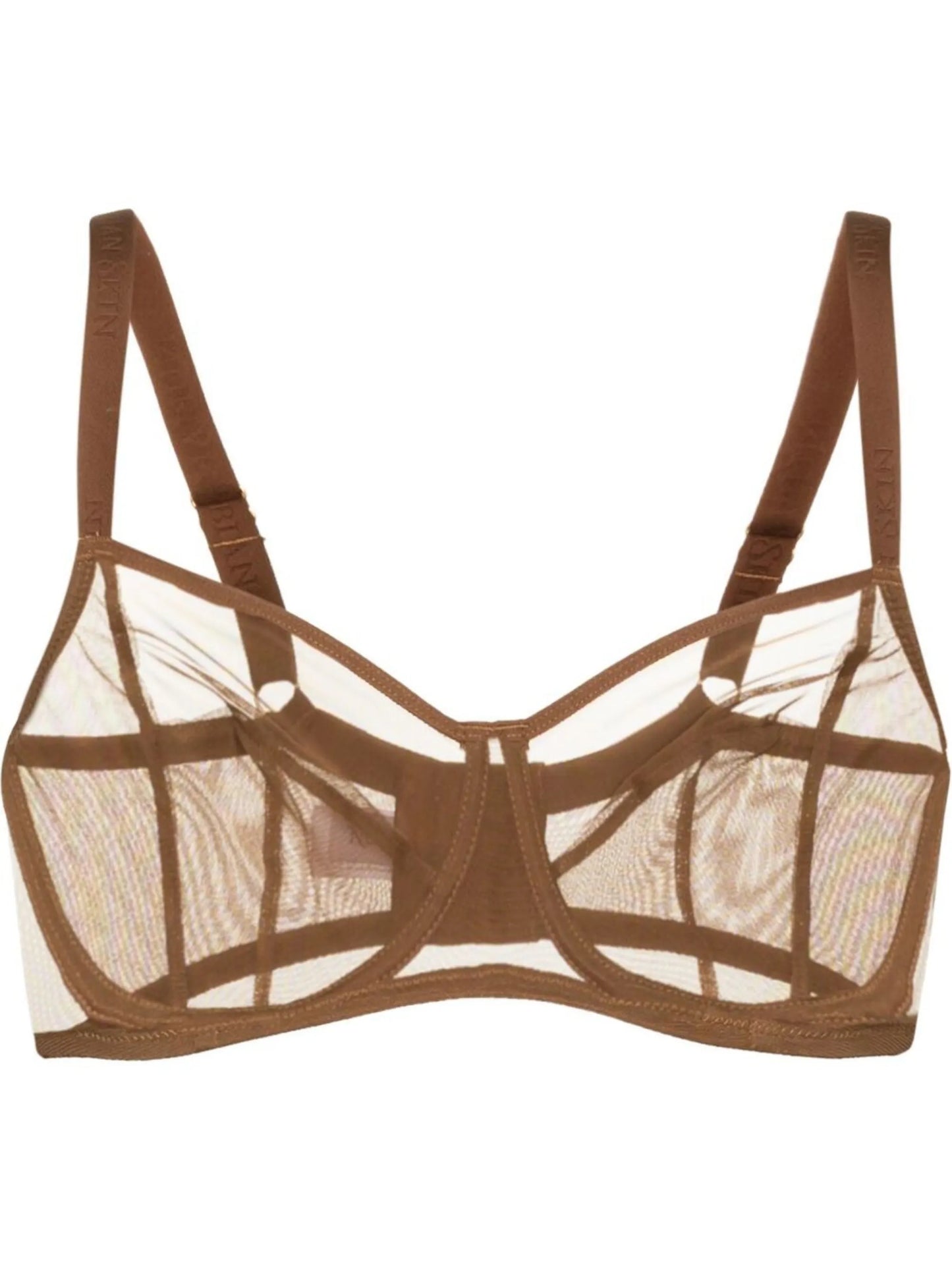 tulle underwire cup bra