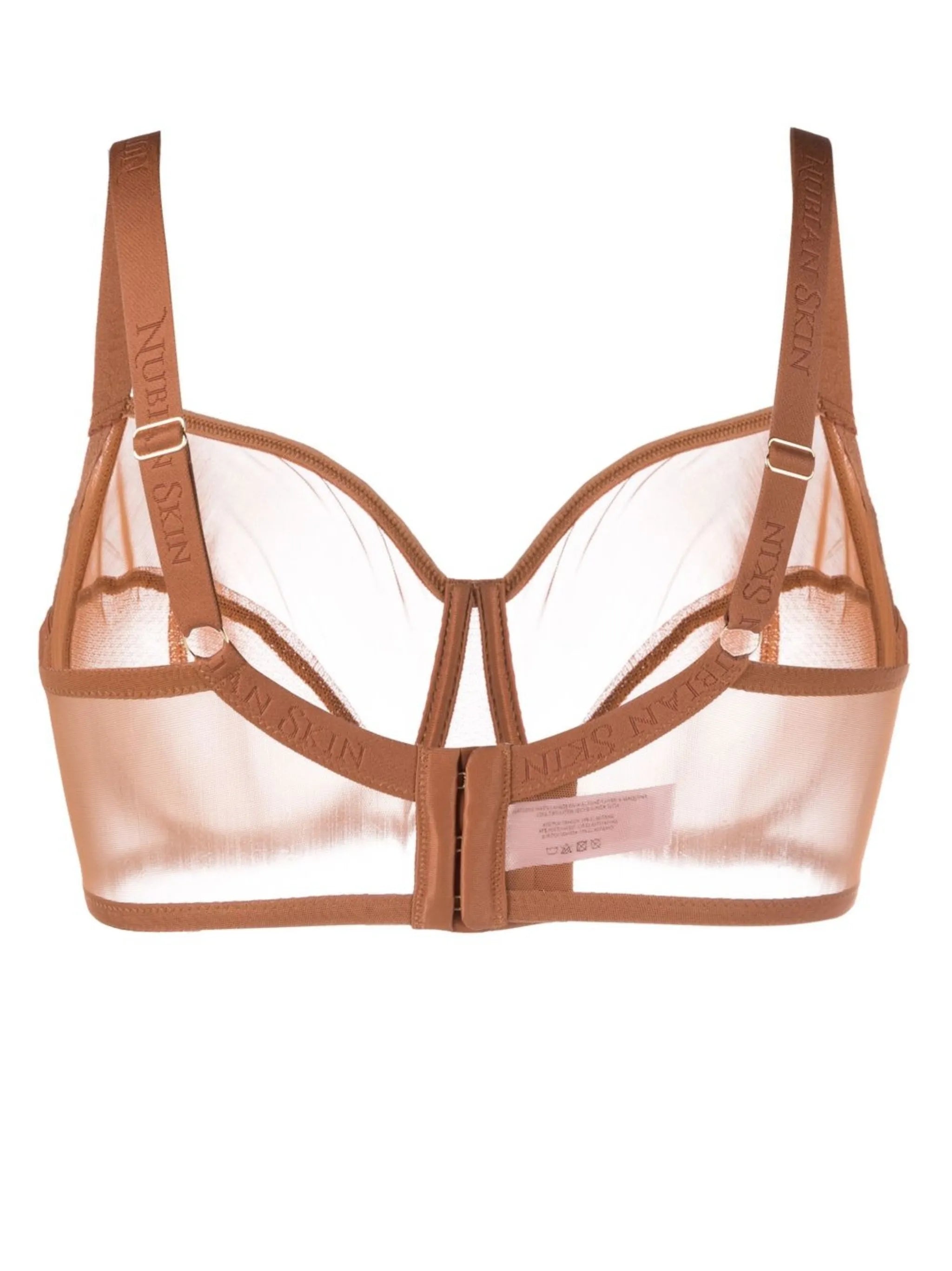 tulle underwire cup bra