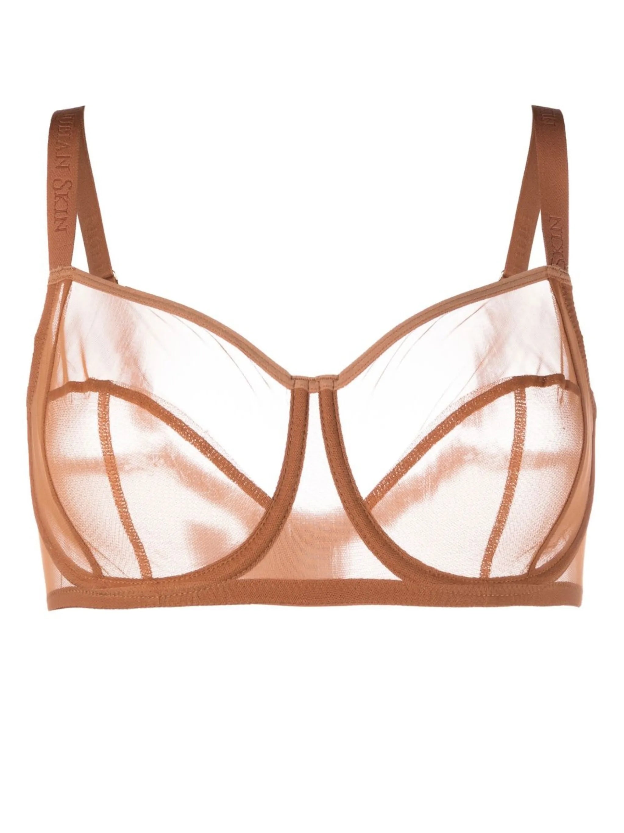 tulle underwire cup bra