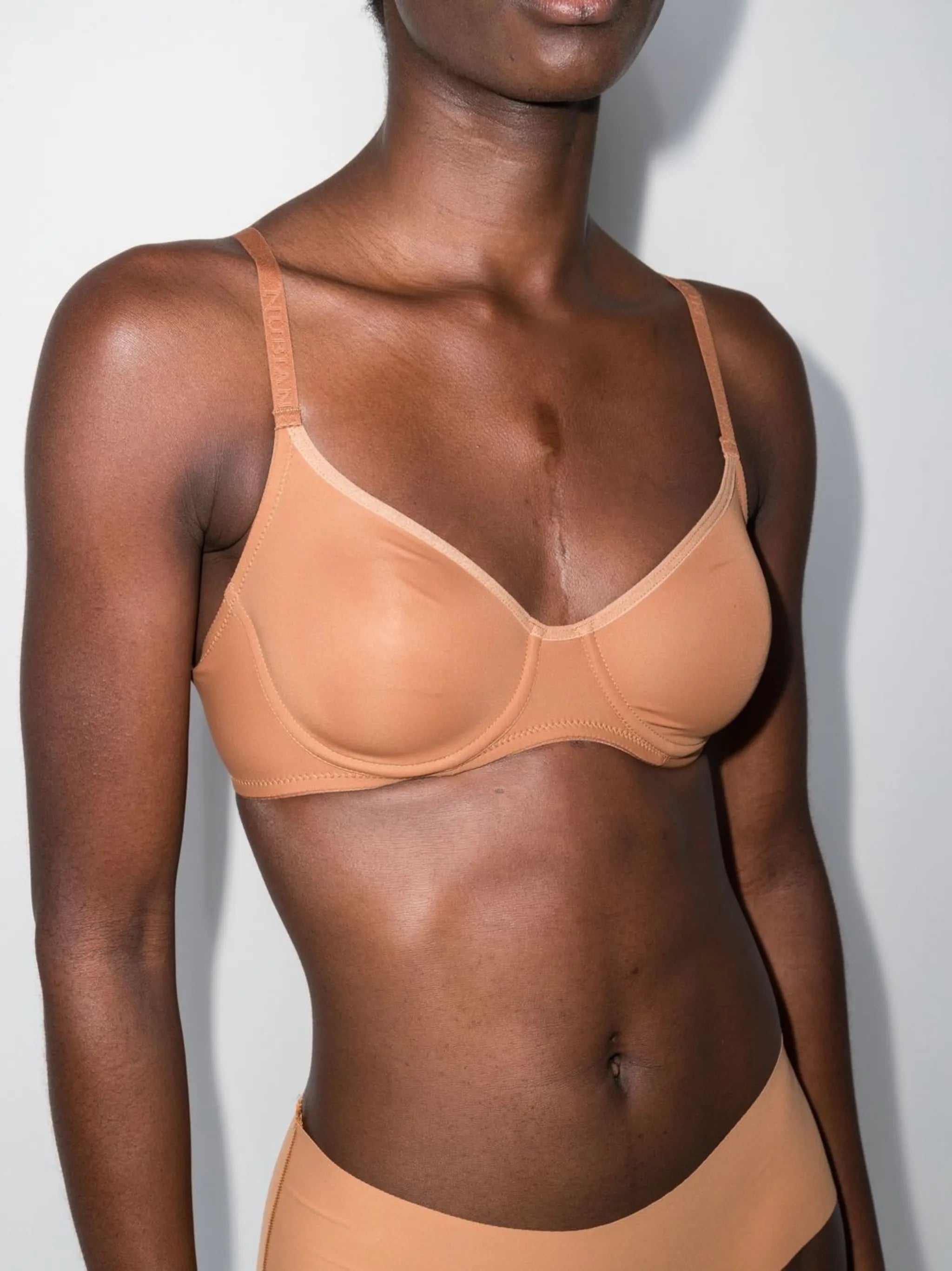 adjustable-strap underwire-cup bra