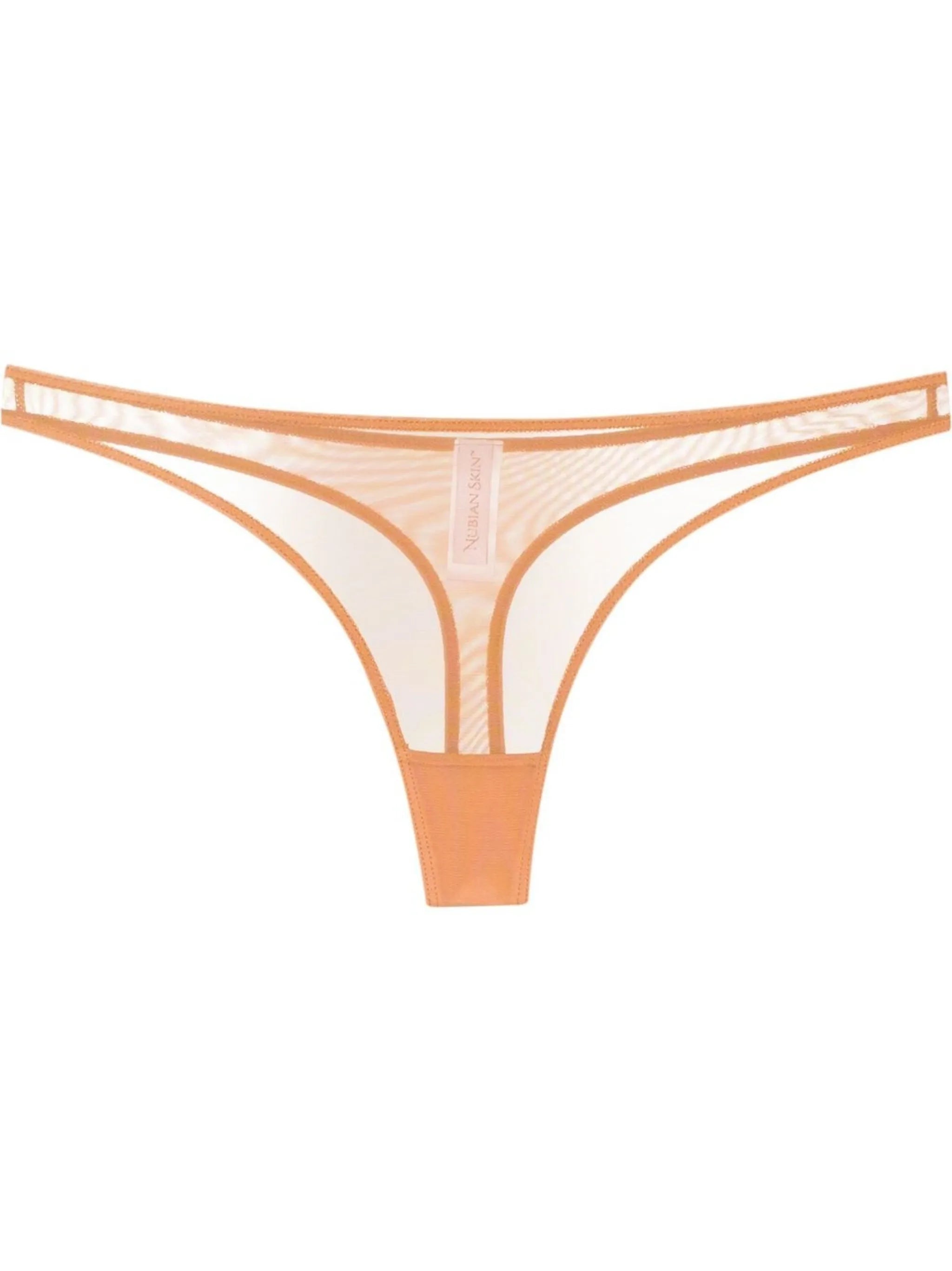 tulle-panel low-rise thong 3-pack