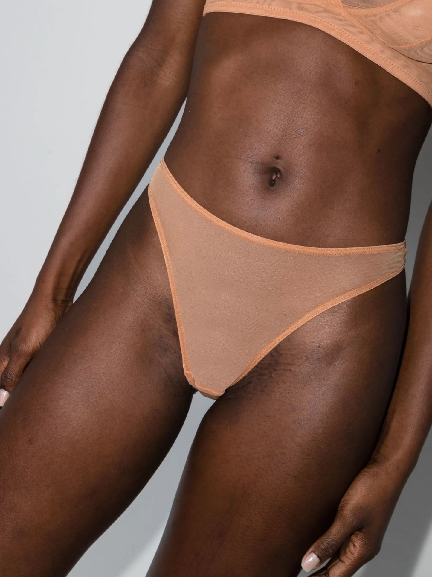 tulle-panel low-rise thong 3-pack