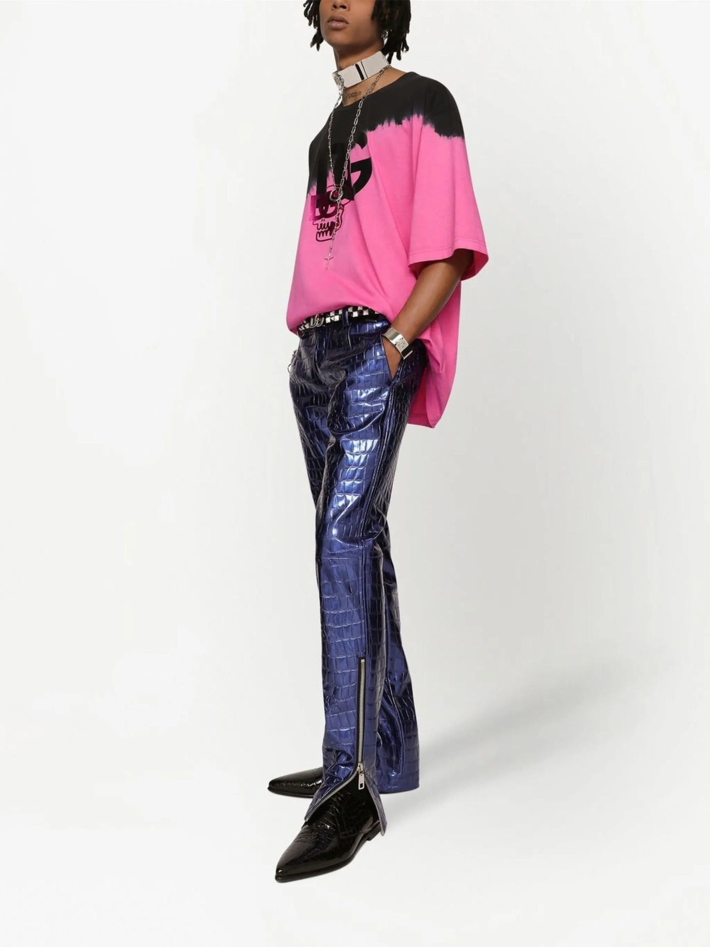DG-logo tie-dye T-shirt