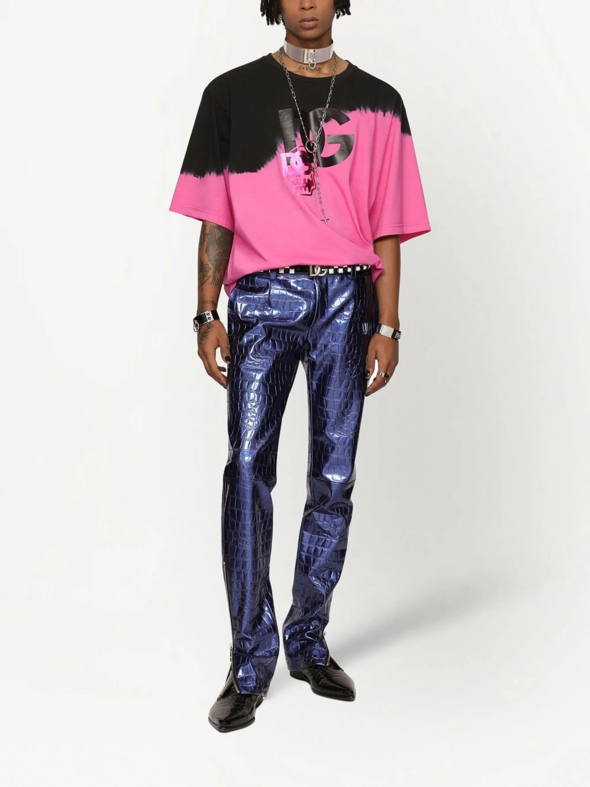 DG-logo tie-dye T-shirt
