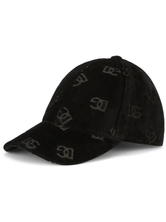 DG-logo velvet baseball cap