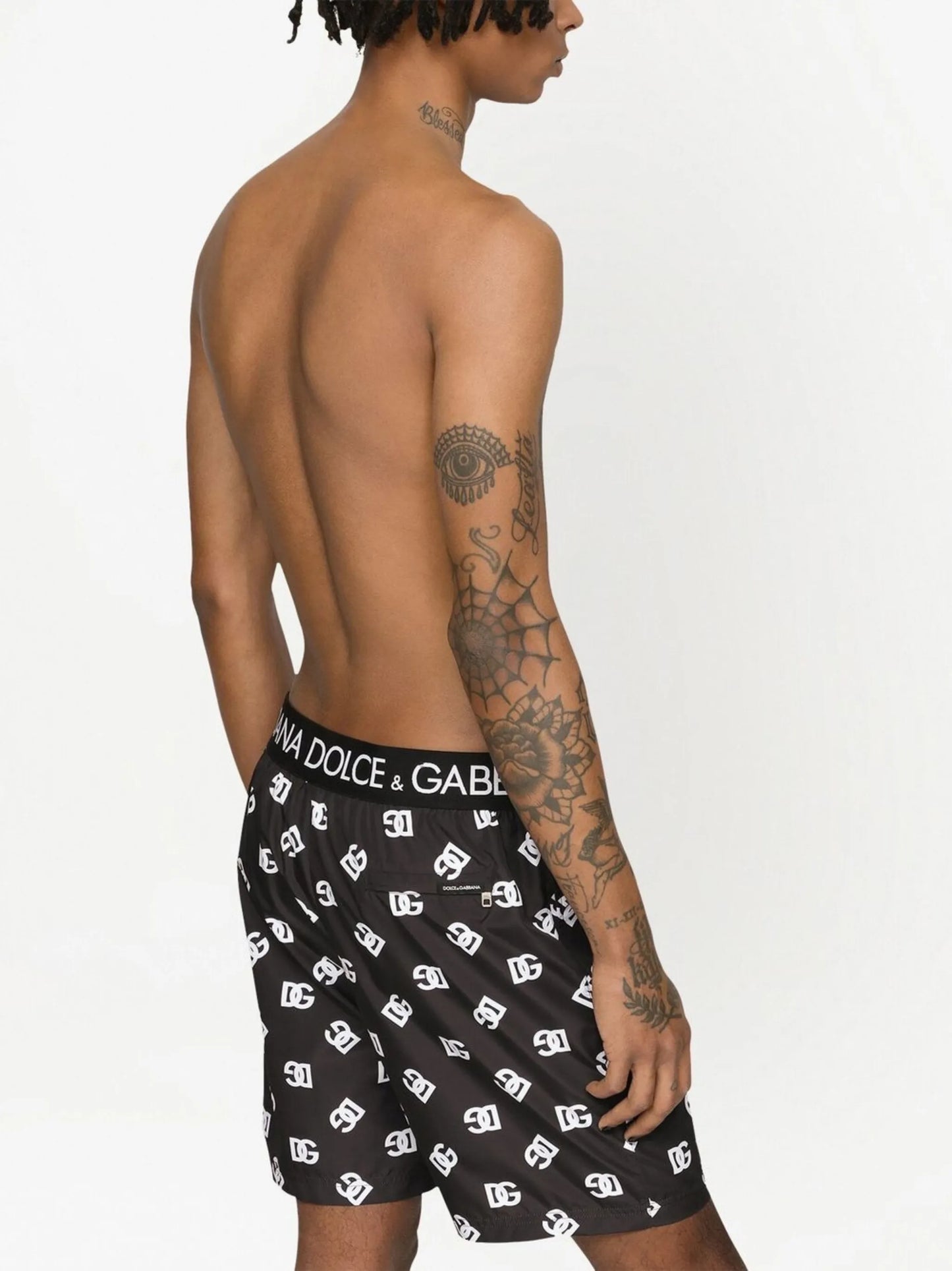 DG-logo swim shorts