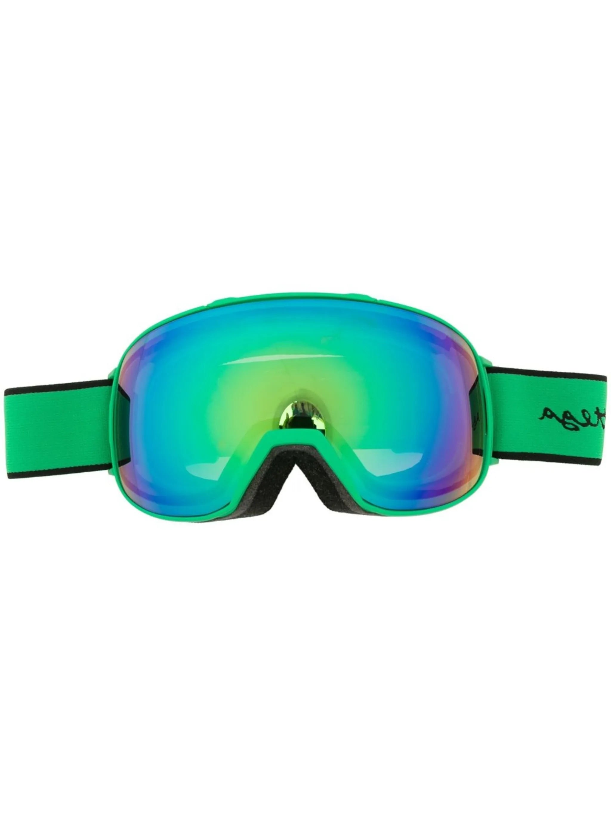 logo-intarsia ski goggles