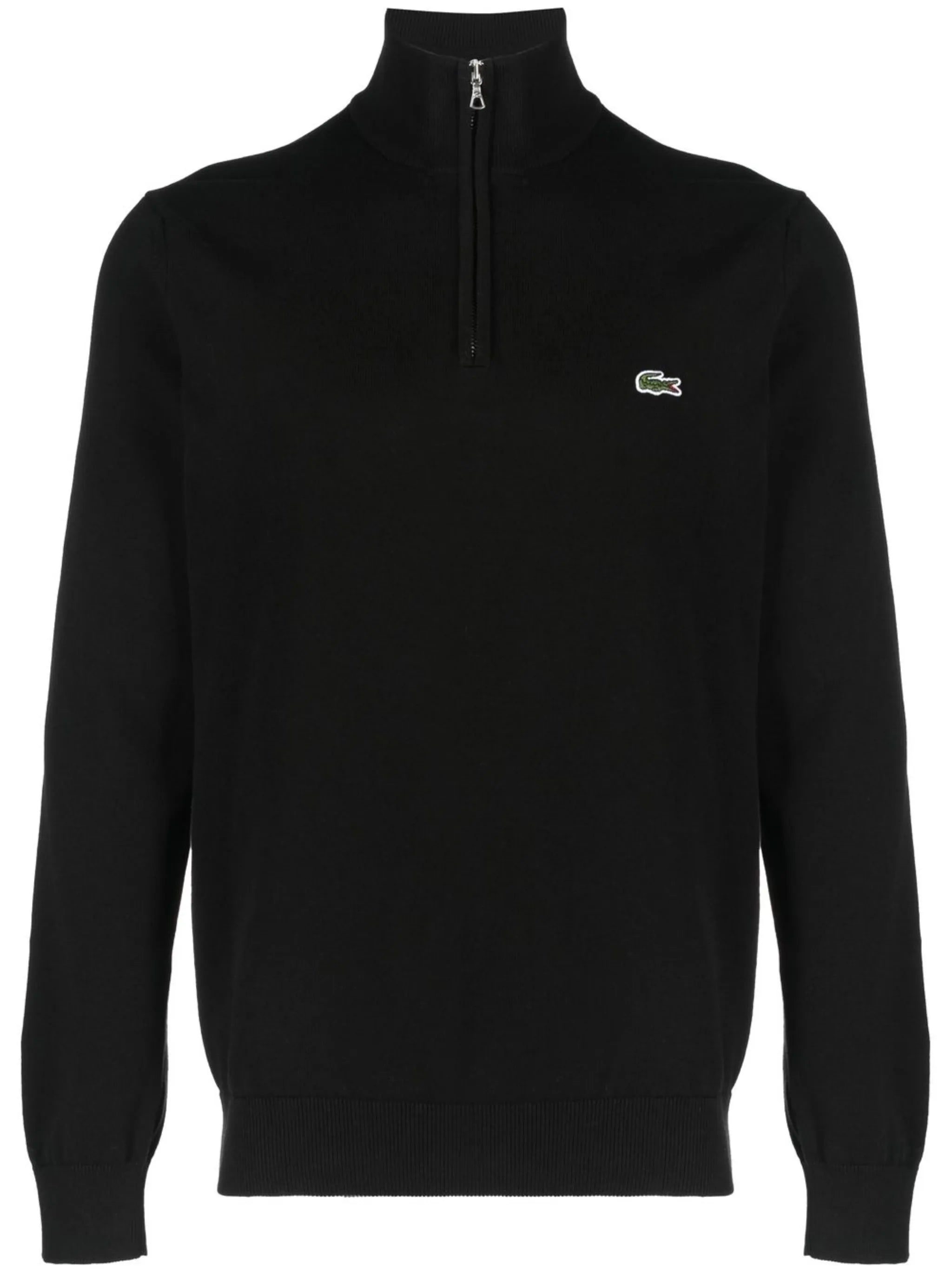 logo-appliqué half-zip jumper