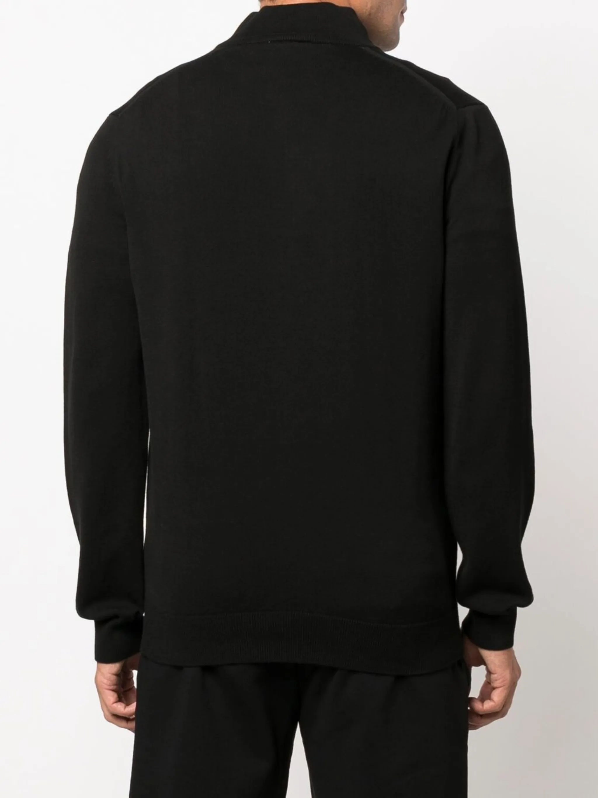 logo-appliqué half-zip jumper