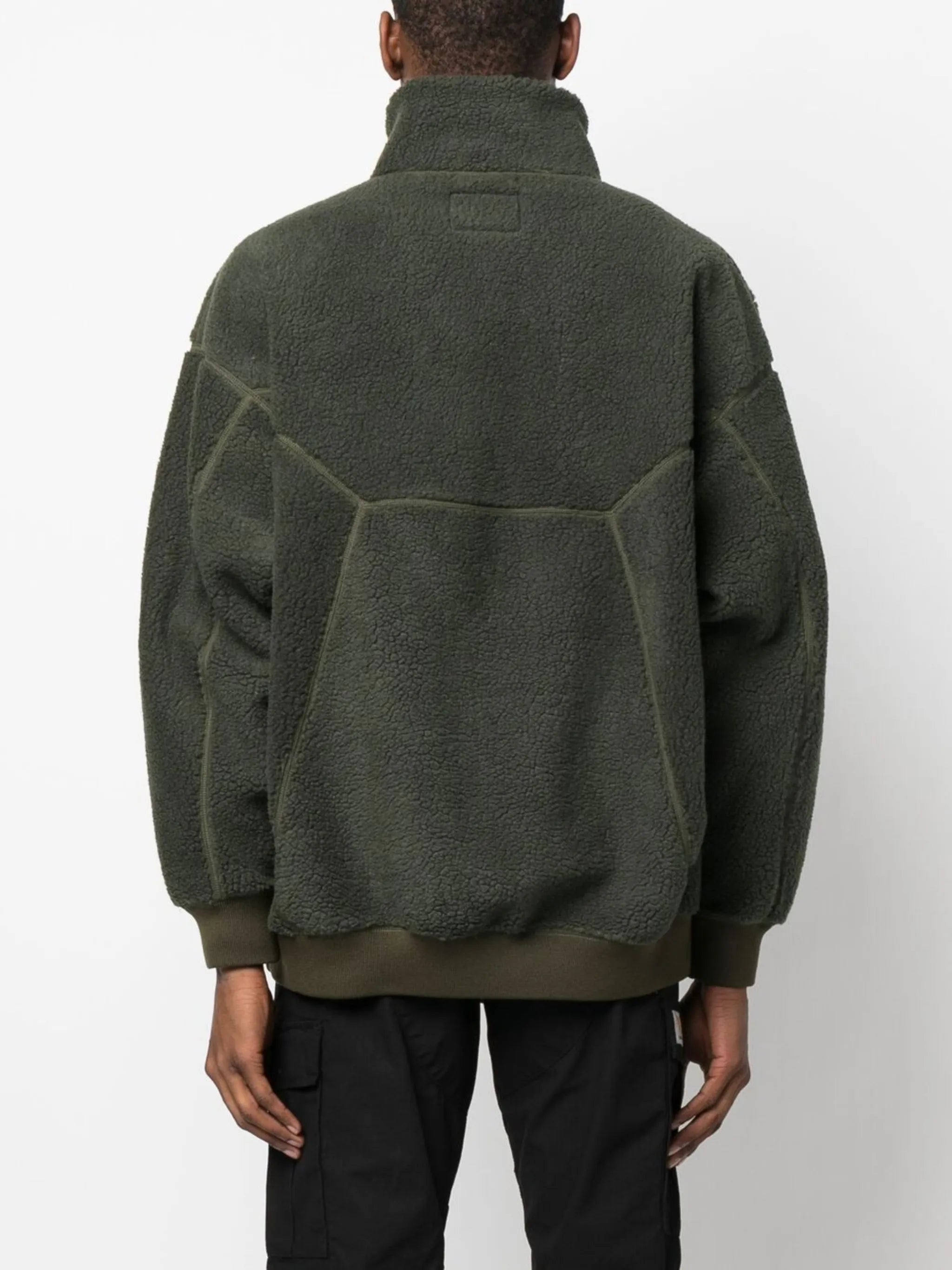 fleece high-neck jumper