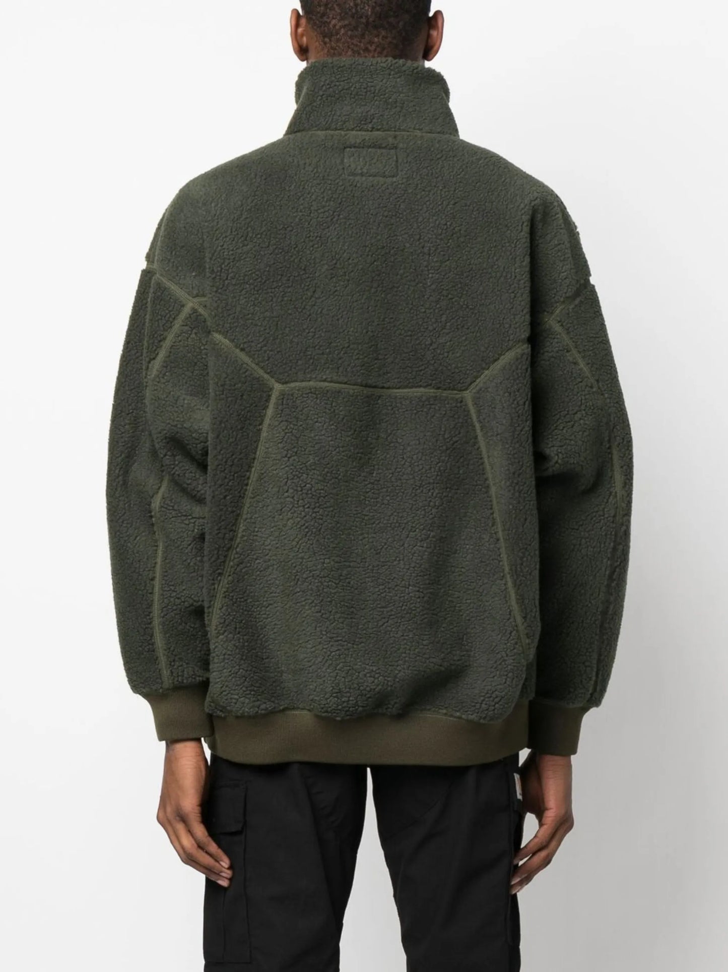 fleece high-neck jumper