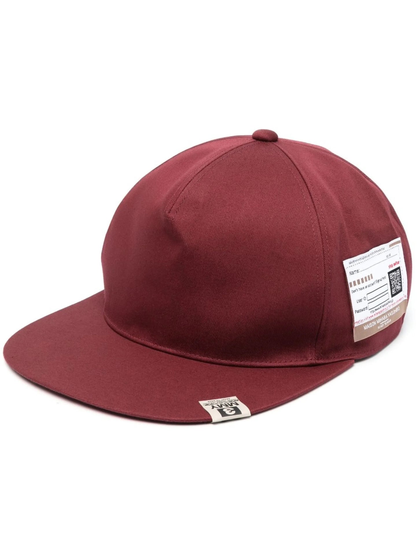 logo-patch flat-brim cap