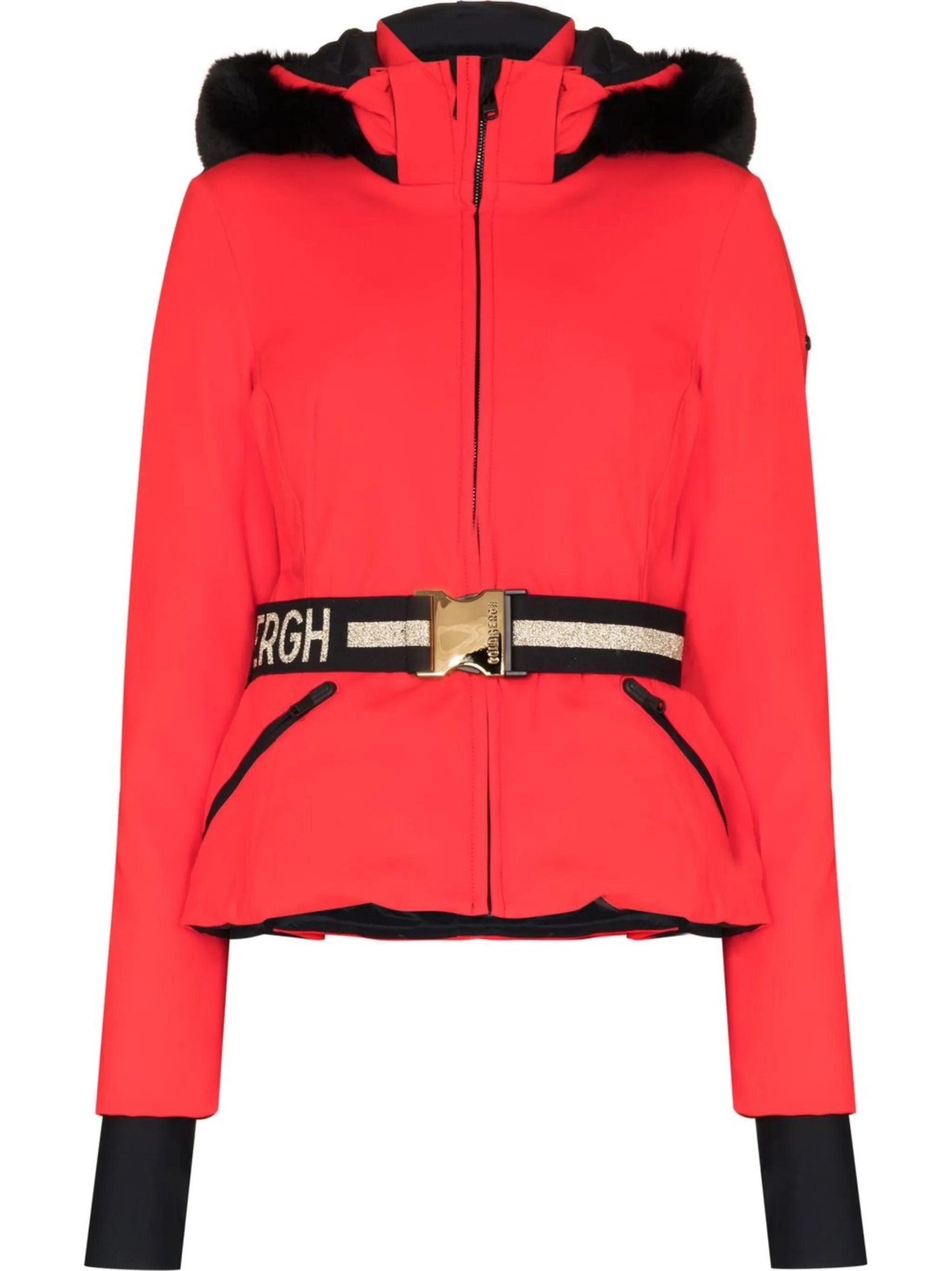 Hida belted ski jacket