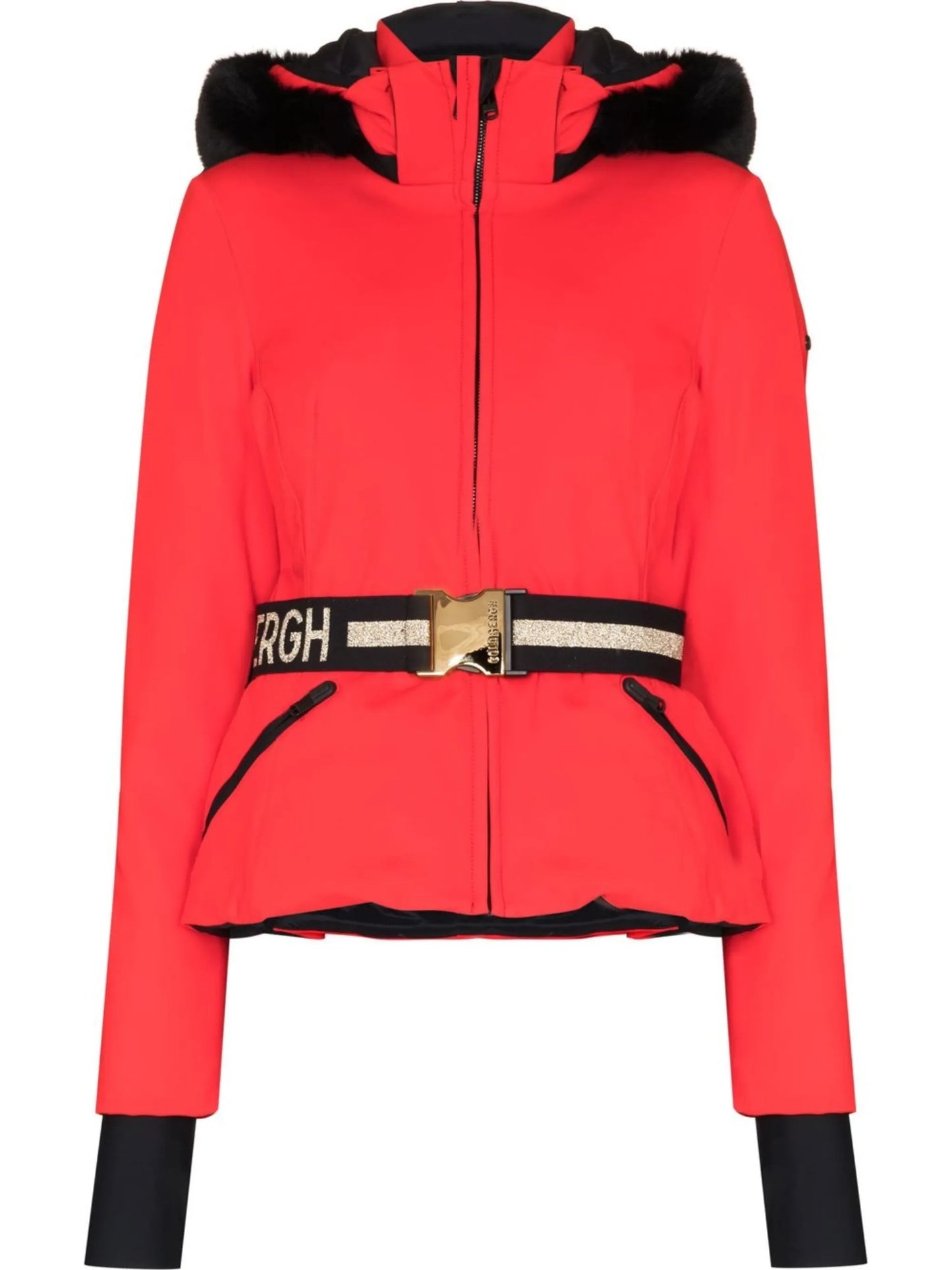 Hida belted ski jacket