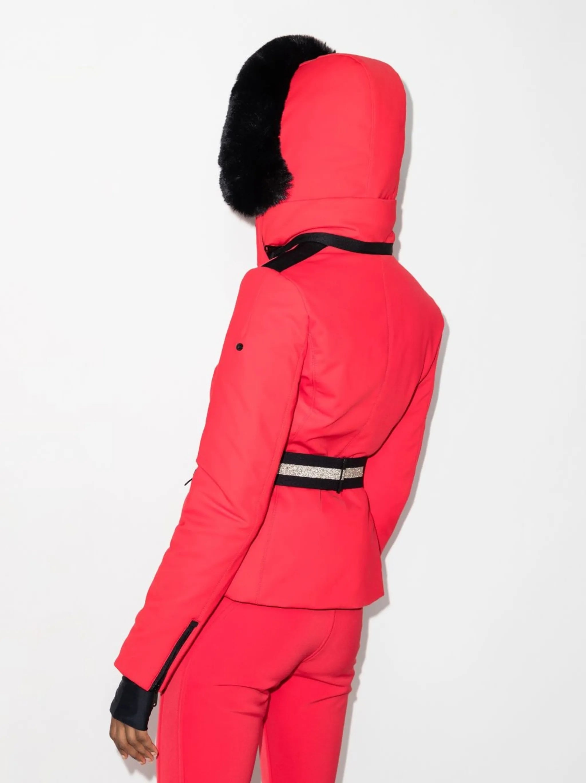 Hida belted ski jacket