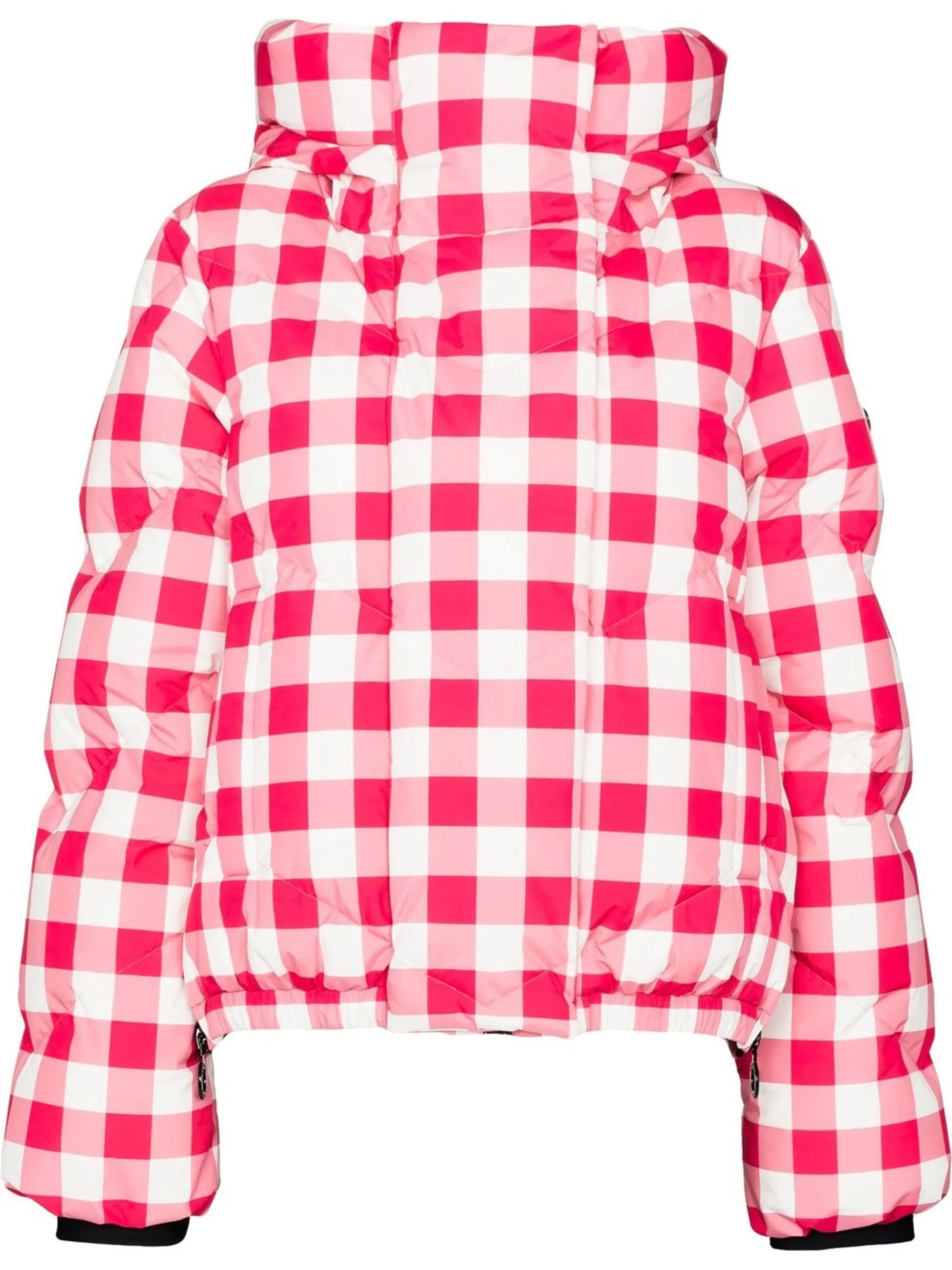 Bardot gingham-check ski jacket