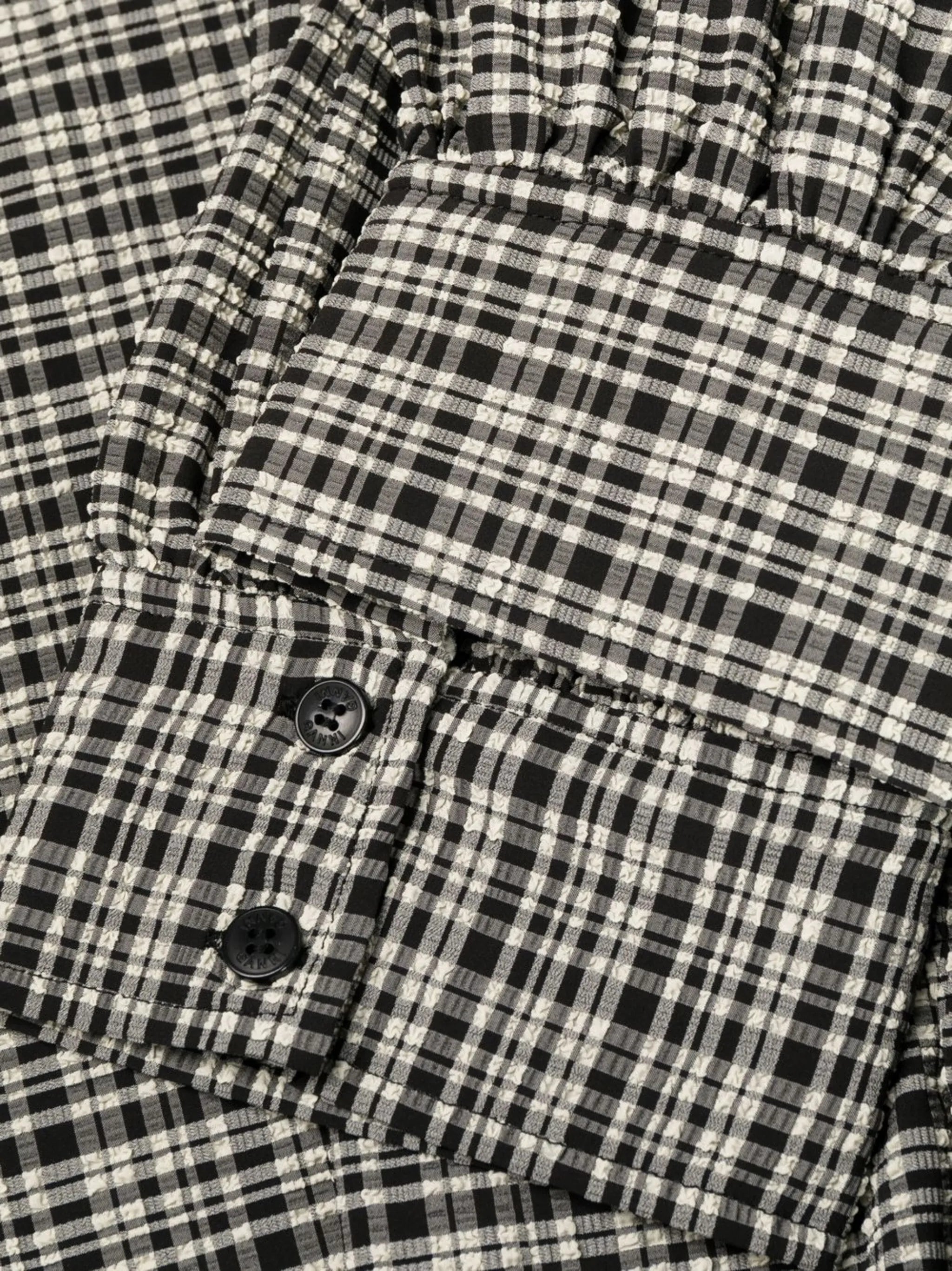 check-pattern maxi dress
