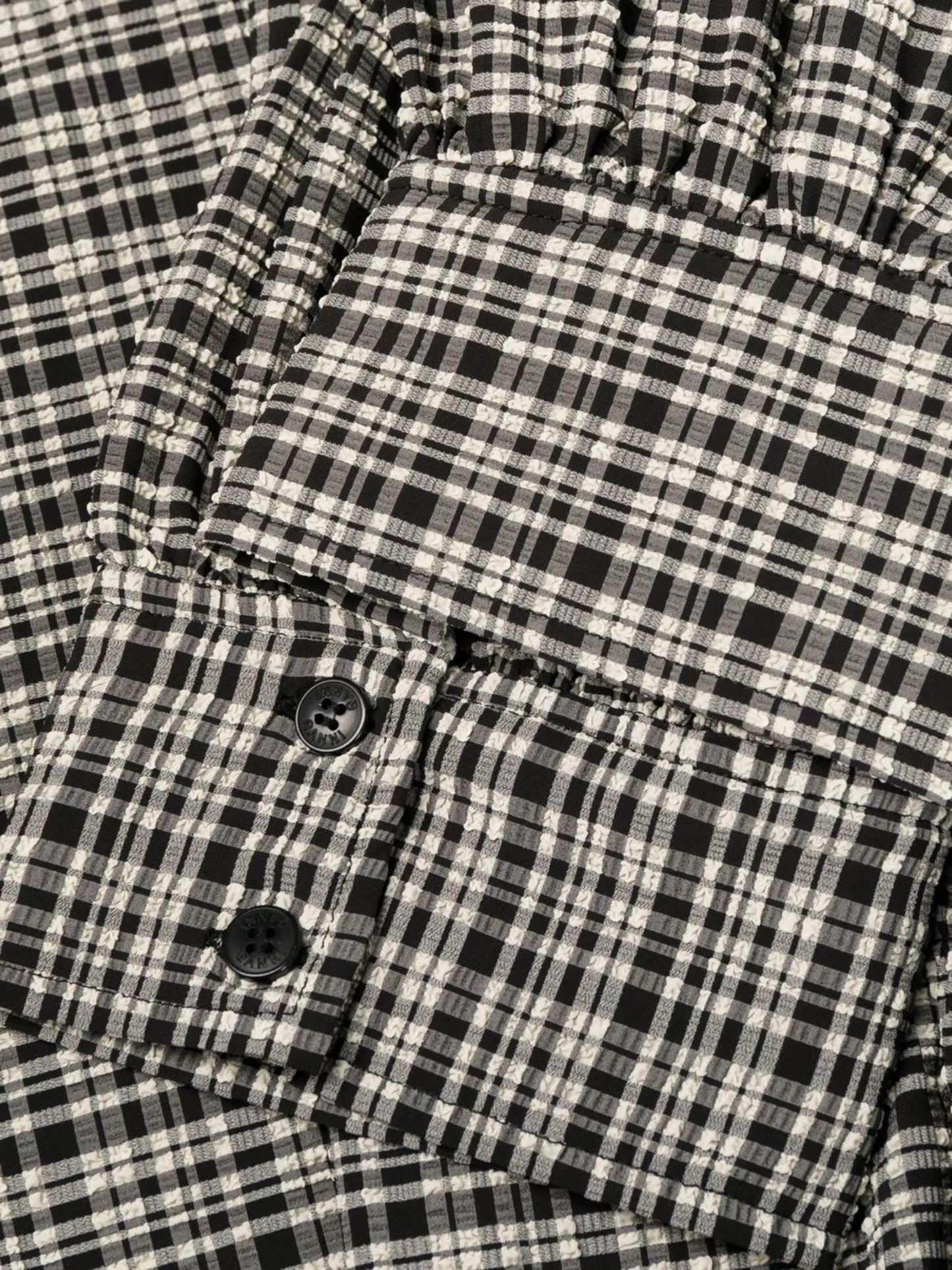 check-pattern maxi dress