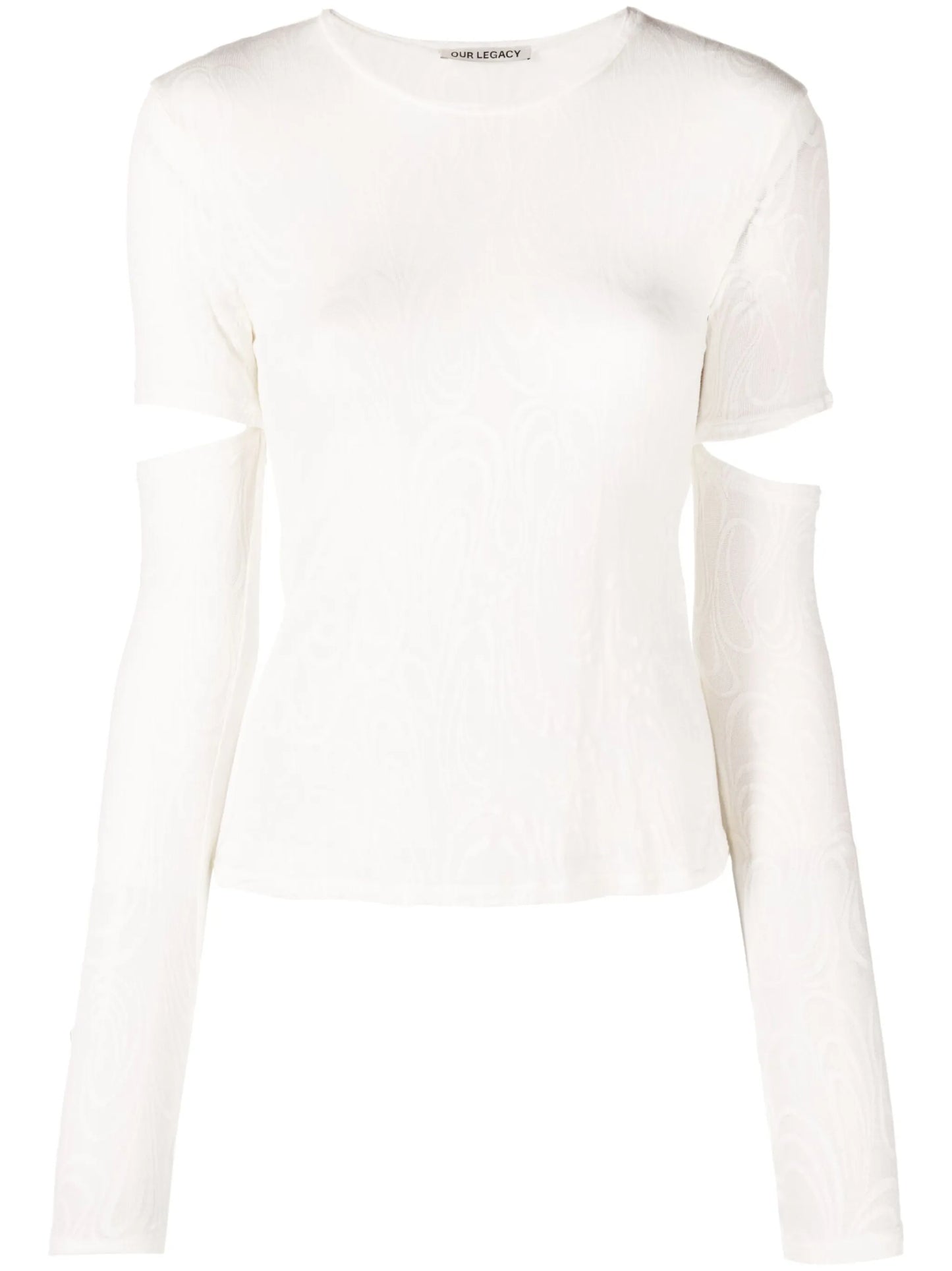 Psychedelic-print cut-out top