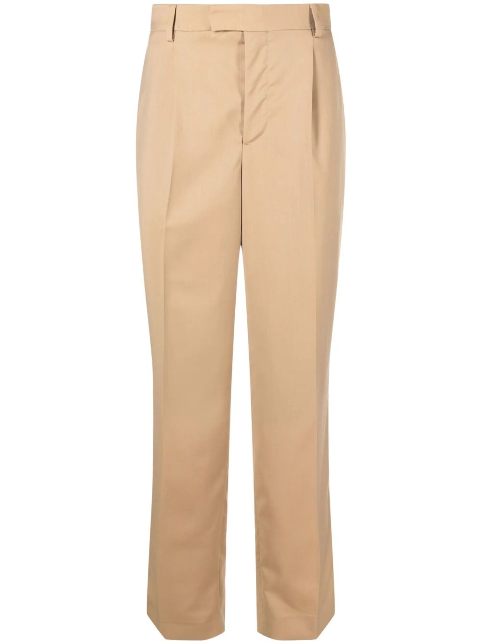 straight-leg tailored trousers
