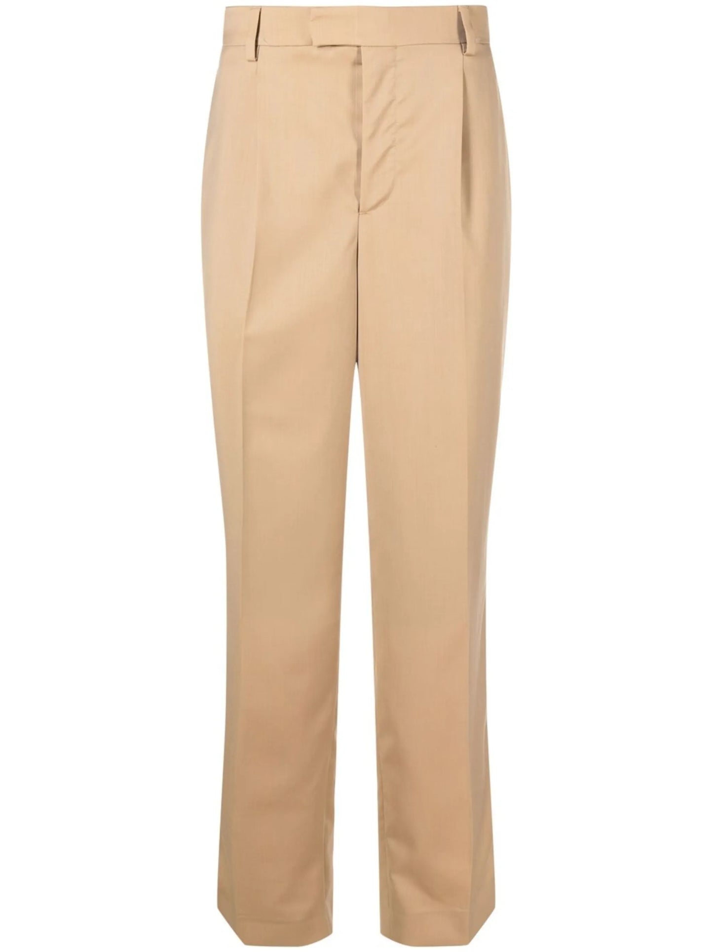 straight-leg tailored trousers
