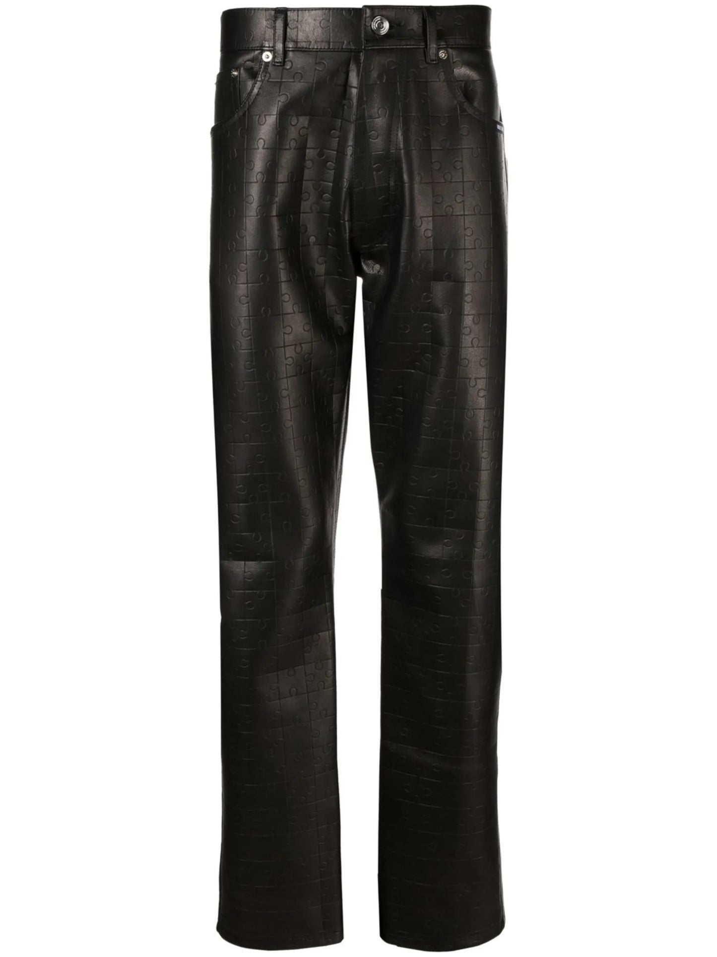 Puzzle leather trousers