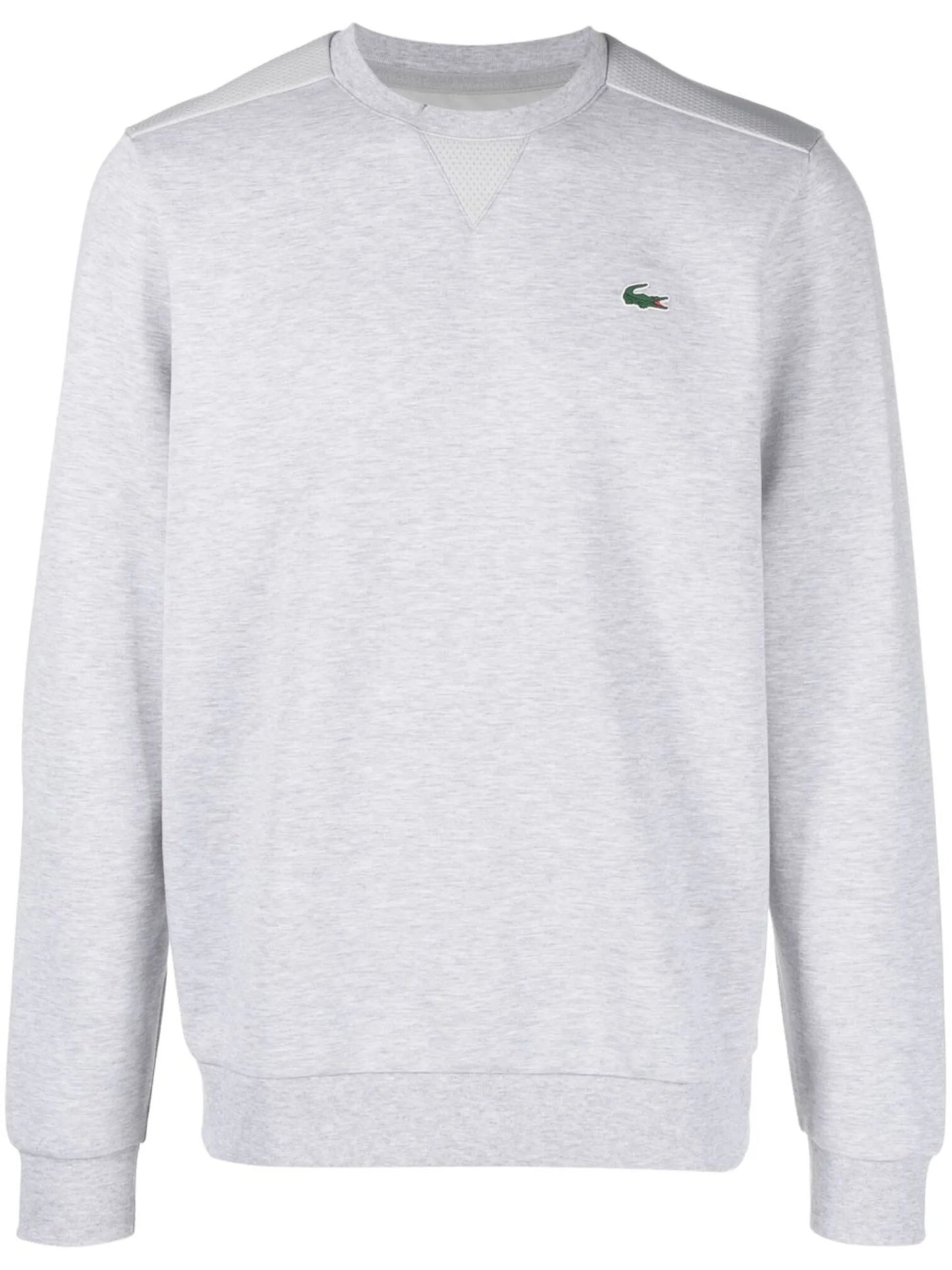 logo-patch crew neck jumper