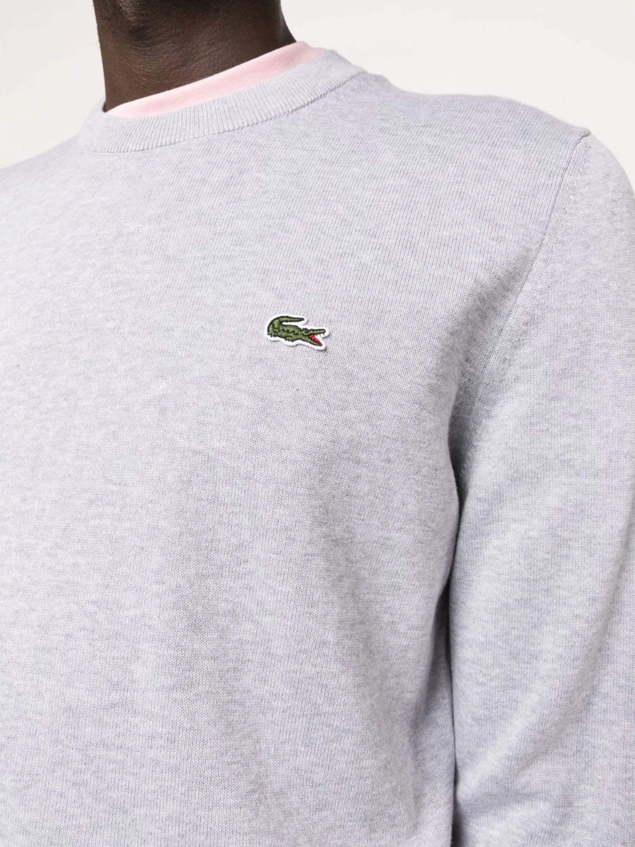 logo-patch crew neck sweater