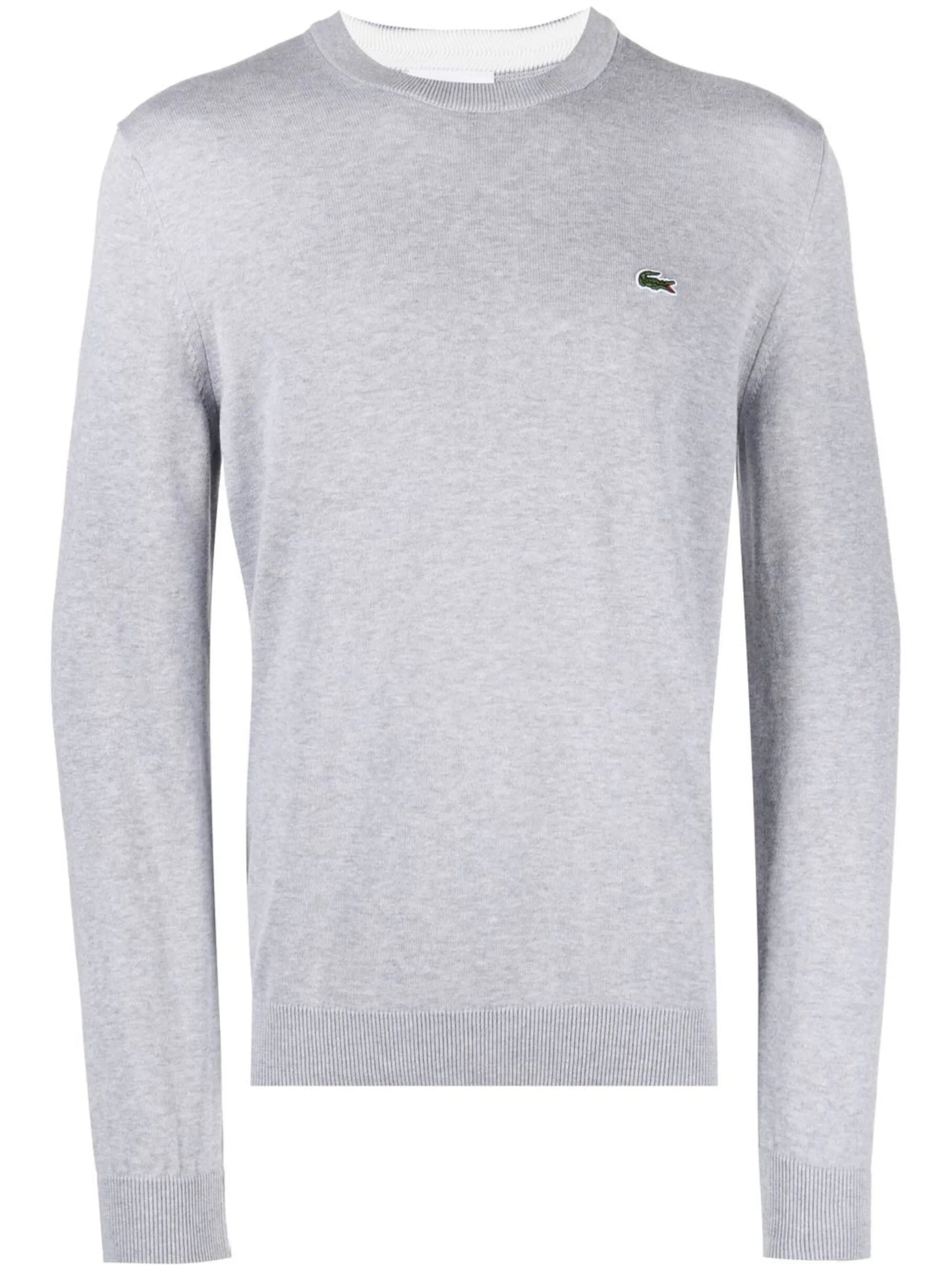 logo-patch crew neck sweater