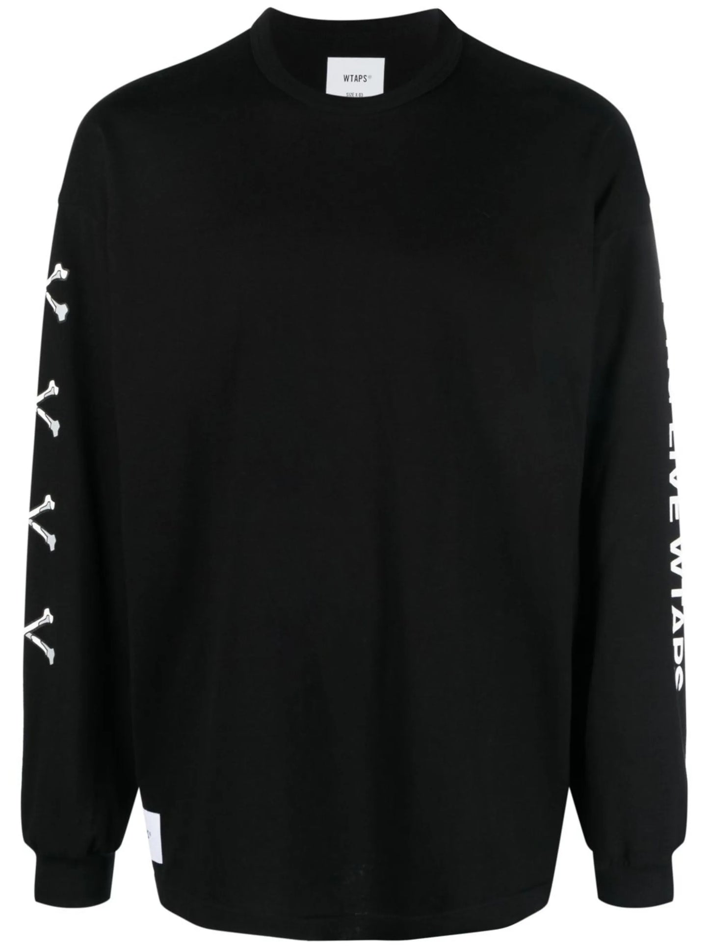 graphic sleeve print cotton T-shirt