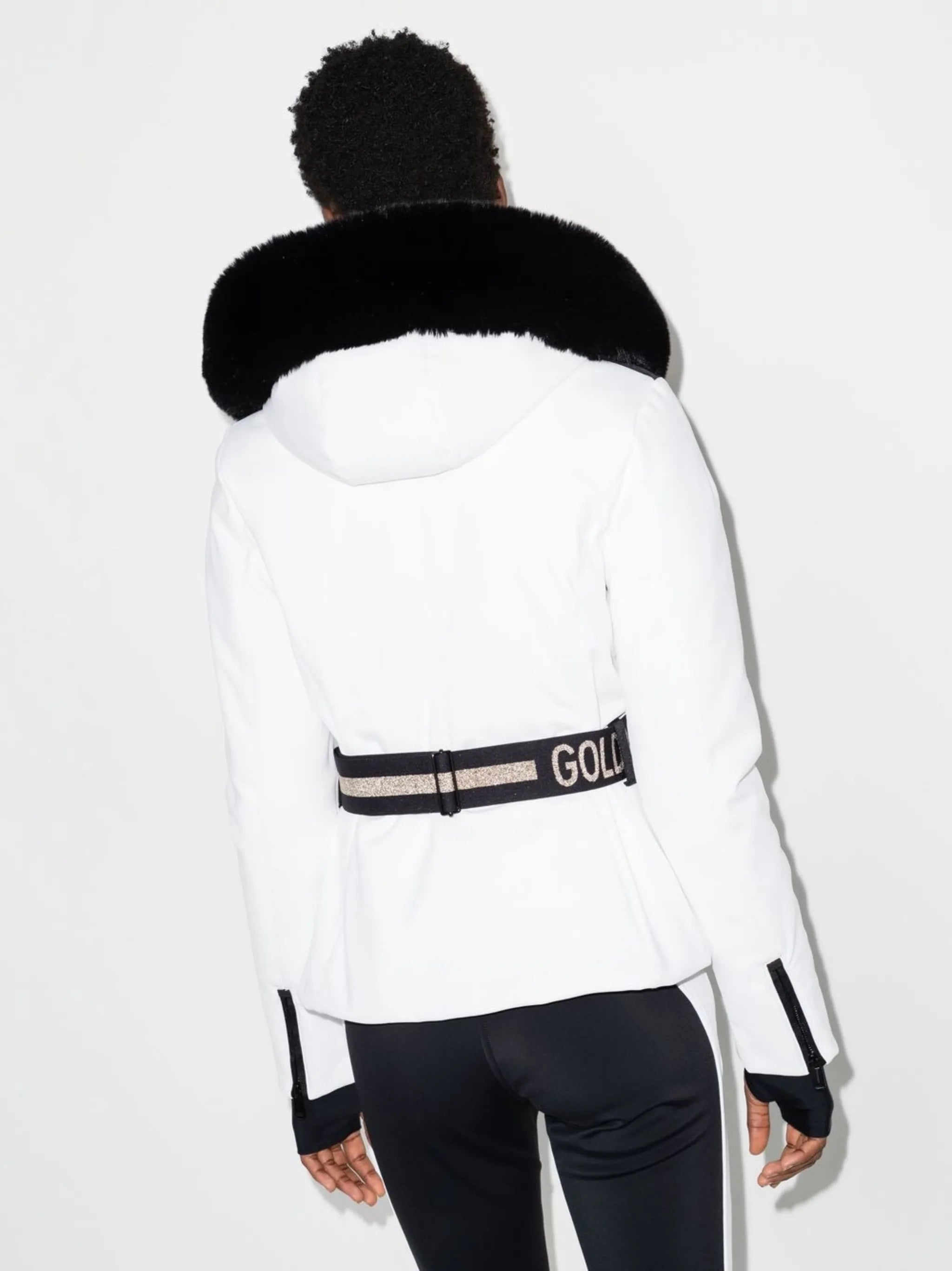 Hida belted ski jacket