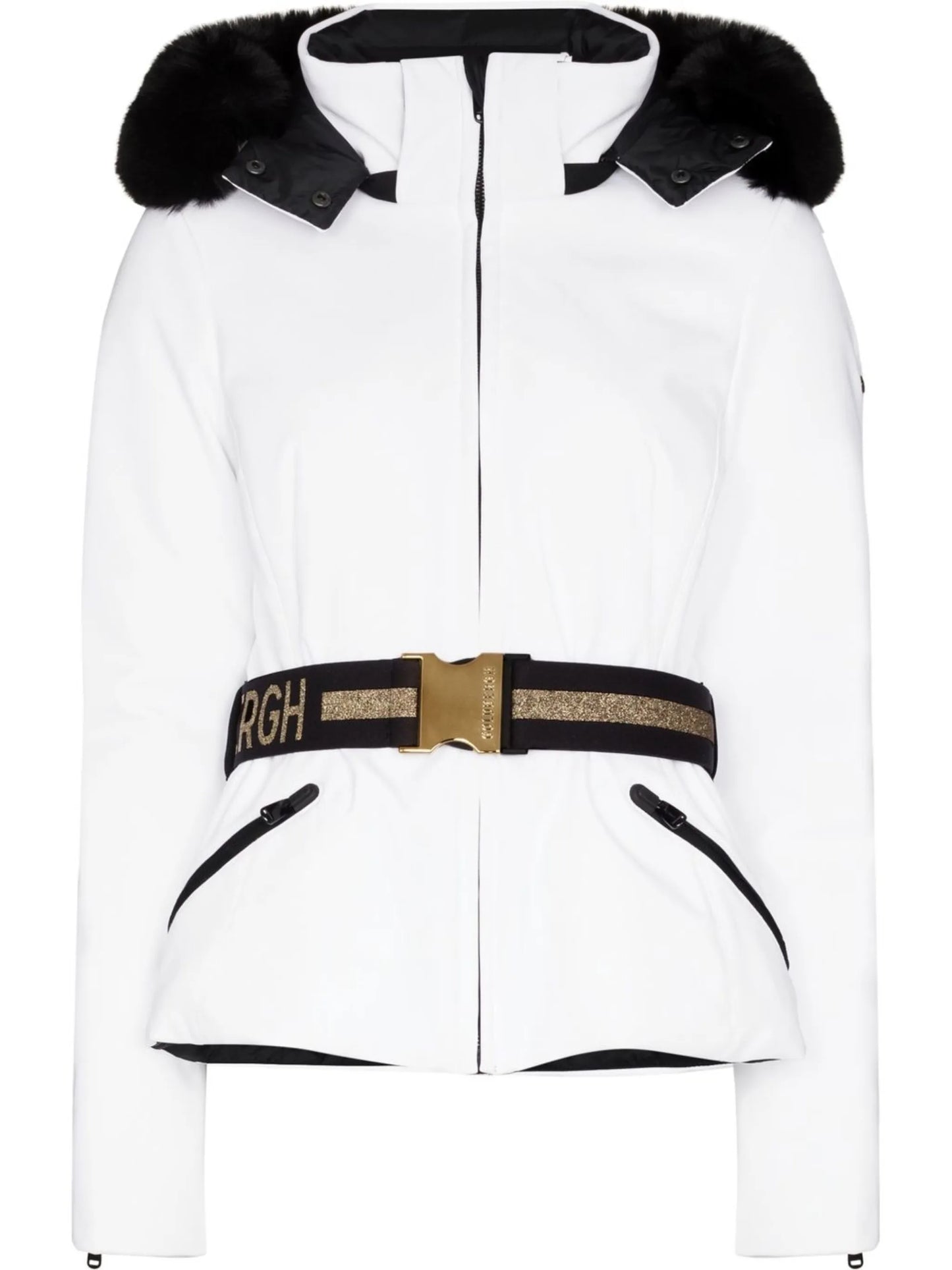 Hida belted ski jacket