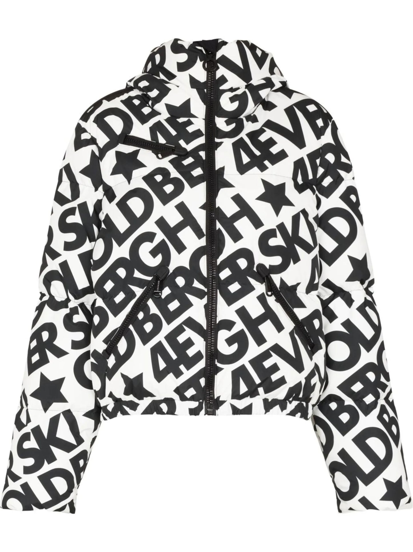 Carter logo-print padded jacket