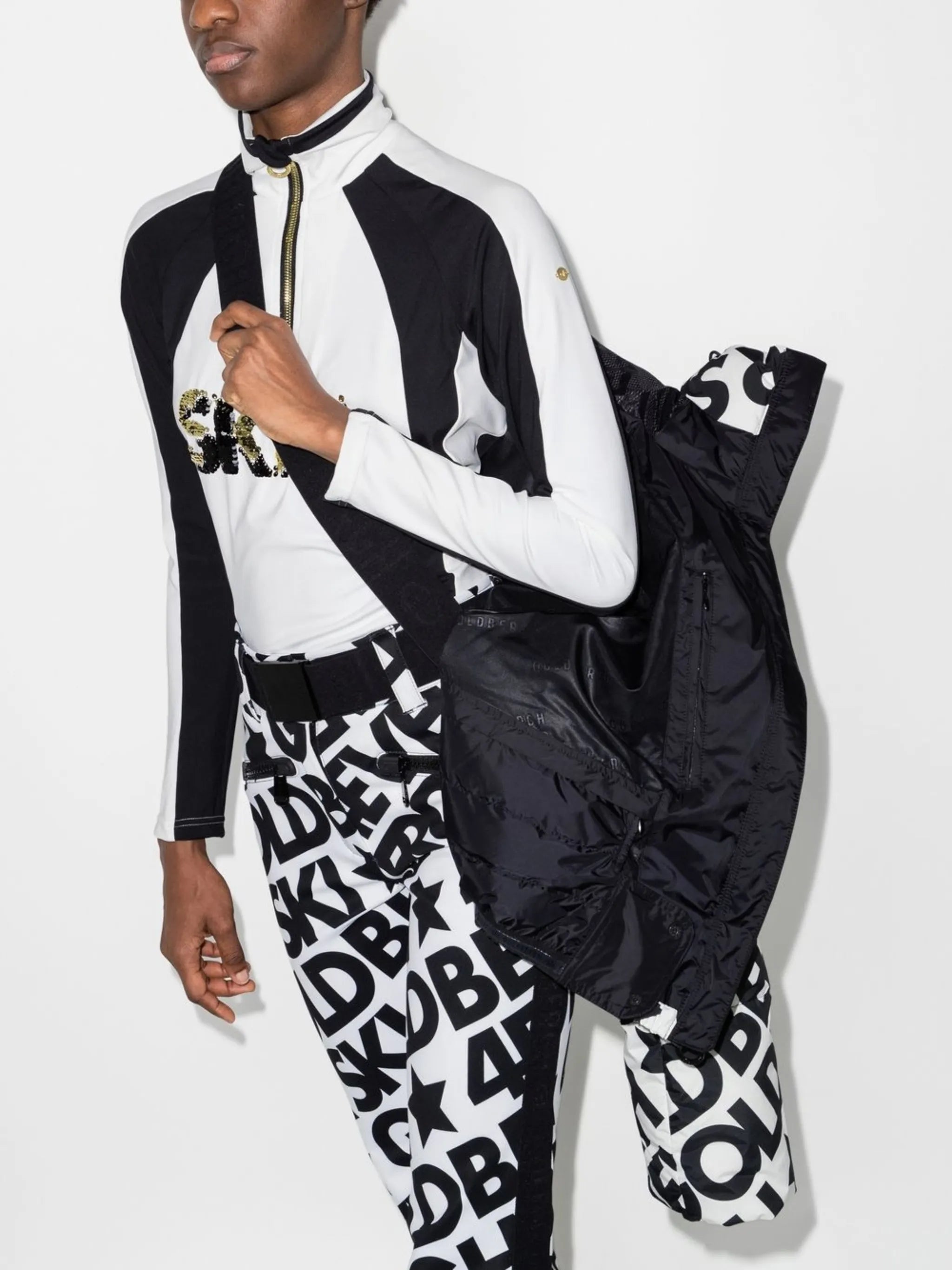 Carter logo-print padded jacket