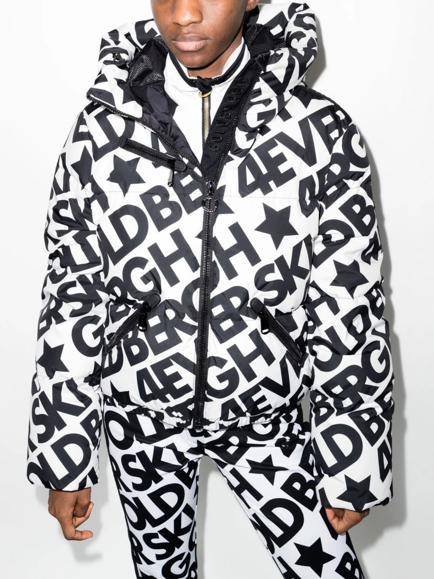 Carter logo-print padded jacket