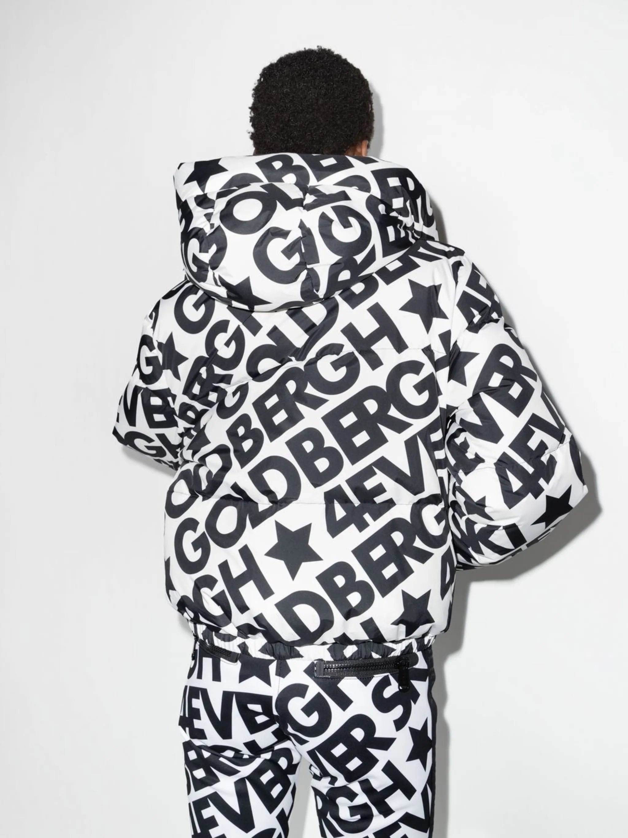 Carter logo-print padded jacket