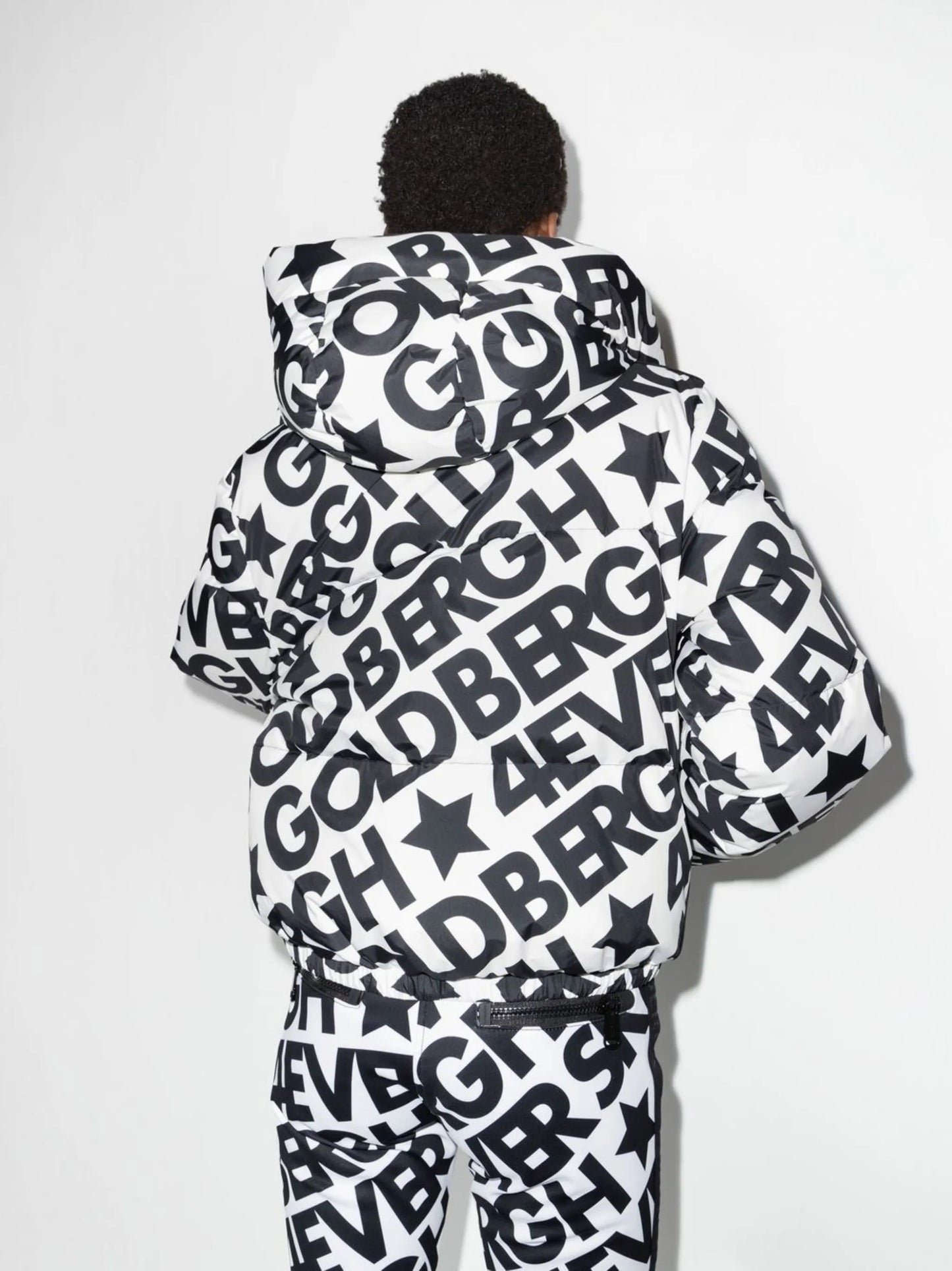 Carter logo-print padded jacket