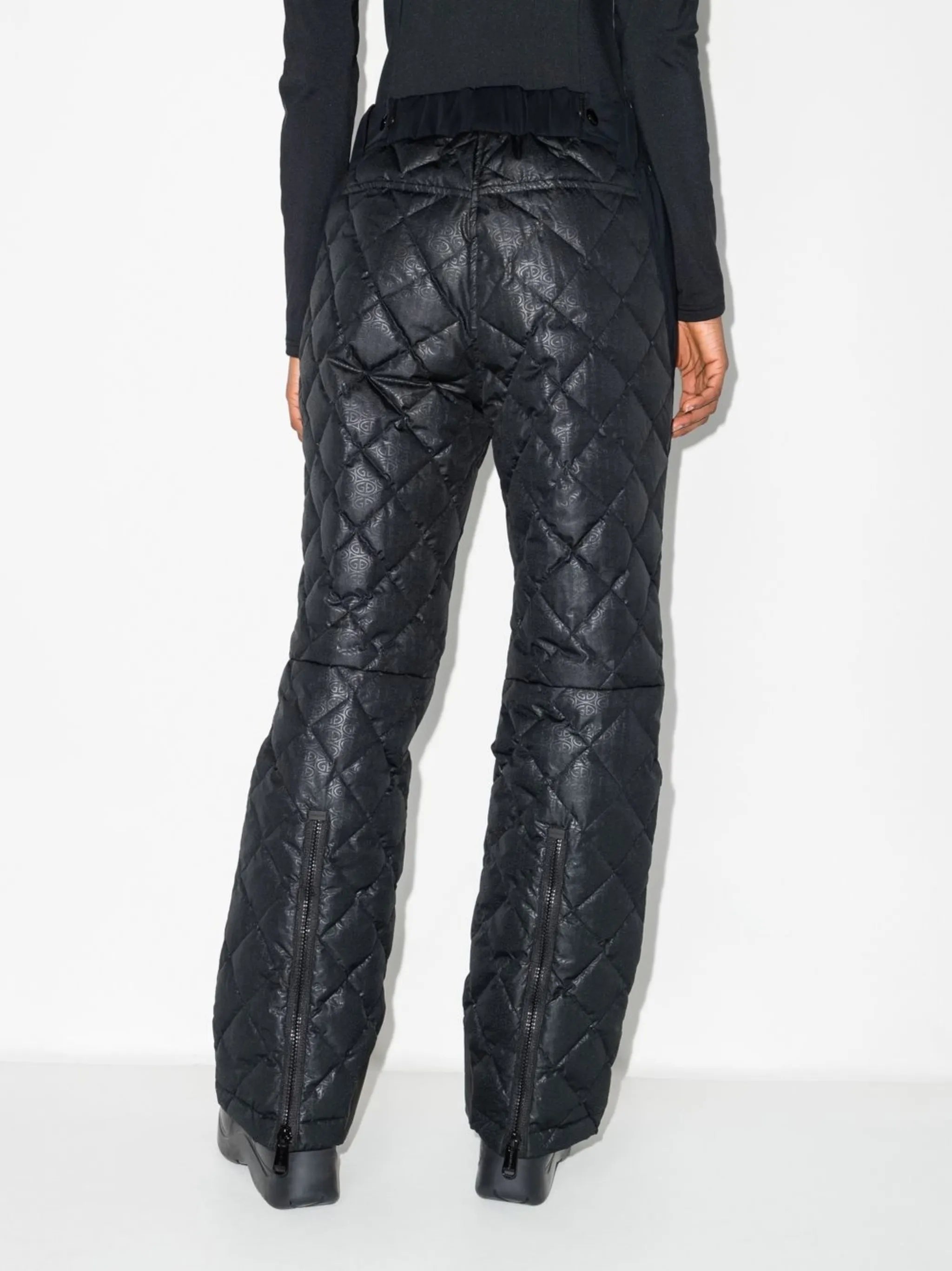 Kaya quilted straight-leg trousers