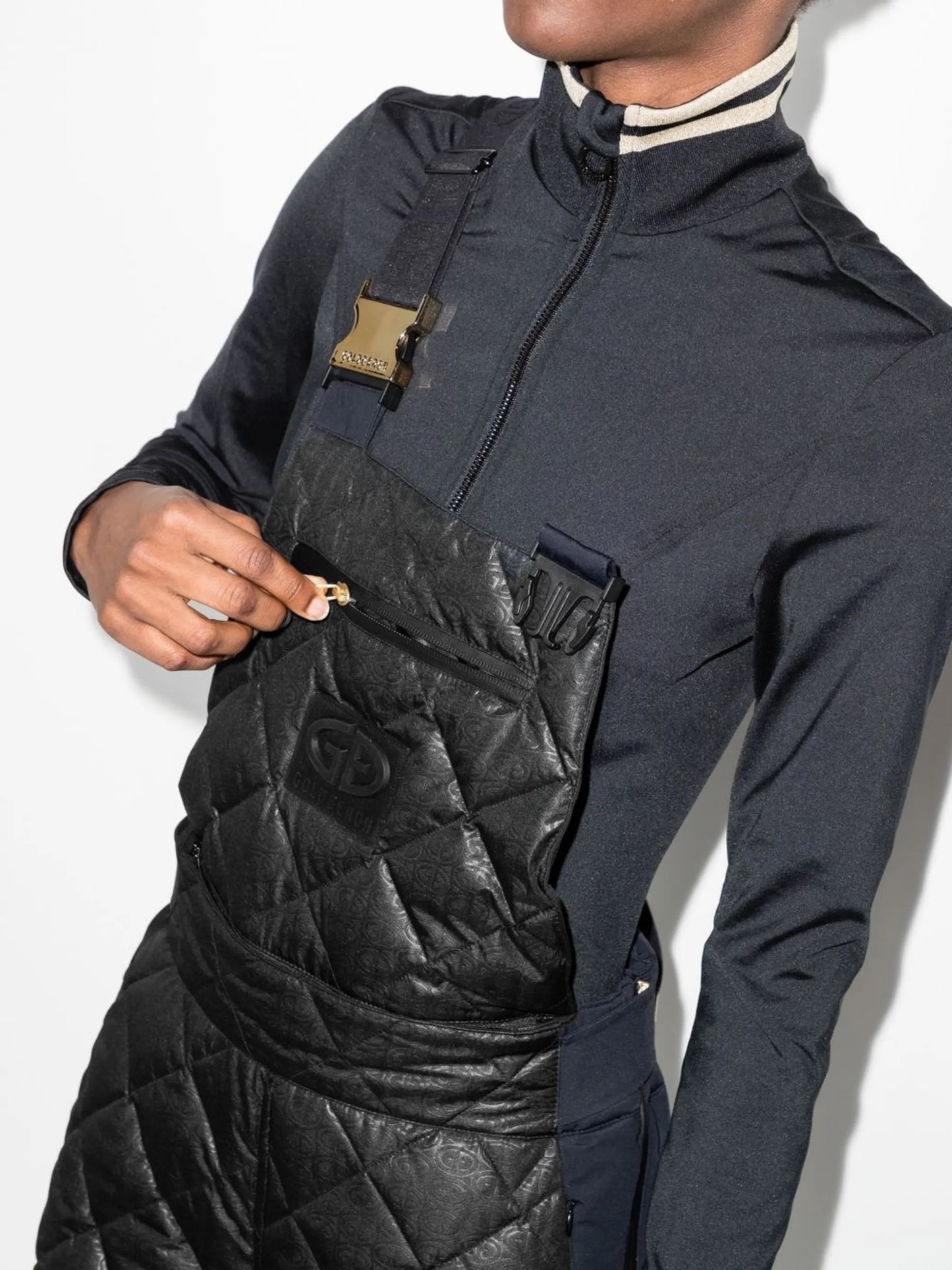 Kaya quilted straight-leg trousers