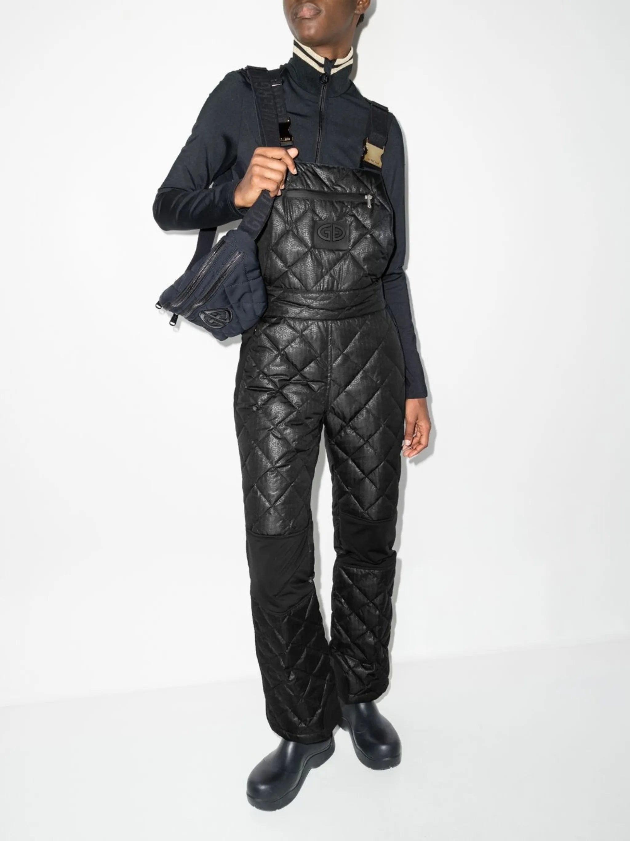 Kaya quilted straight-leg trousers