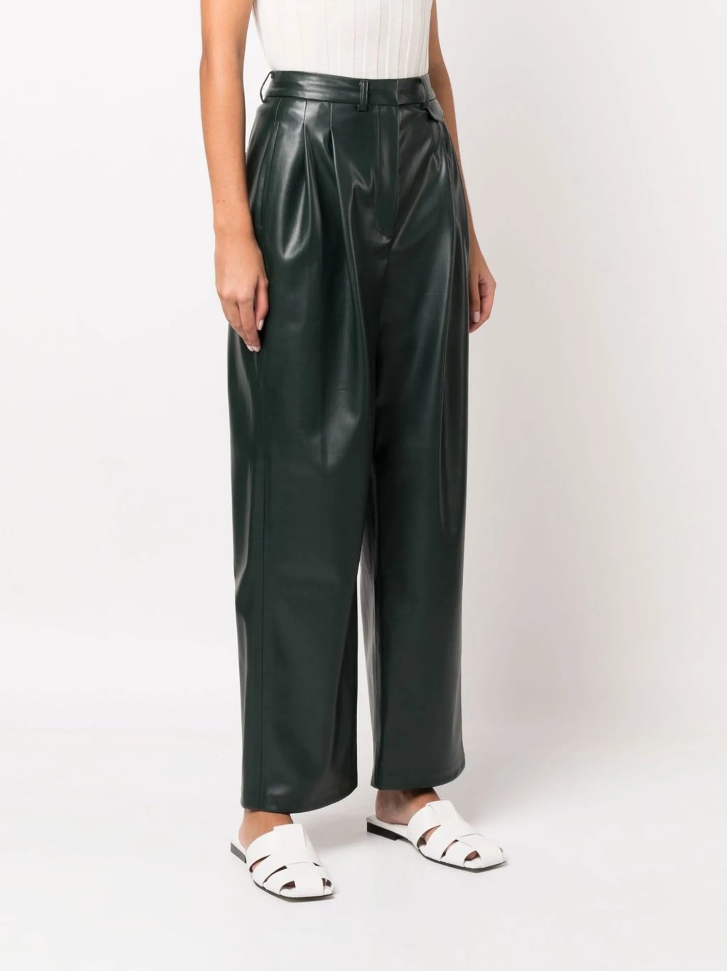 Pernille faux-leather trousers