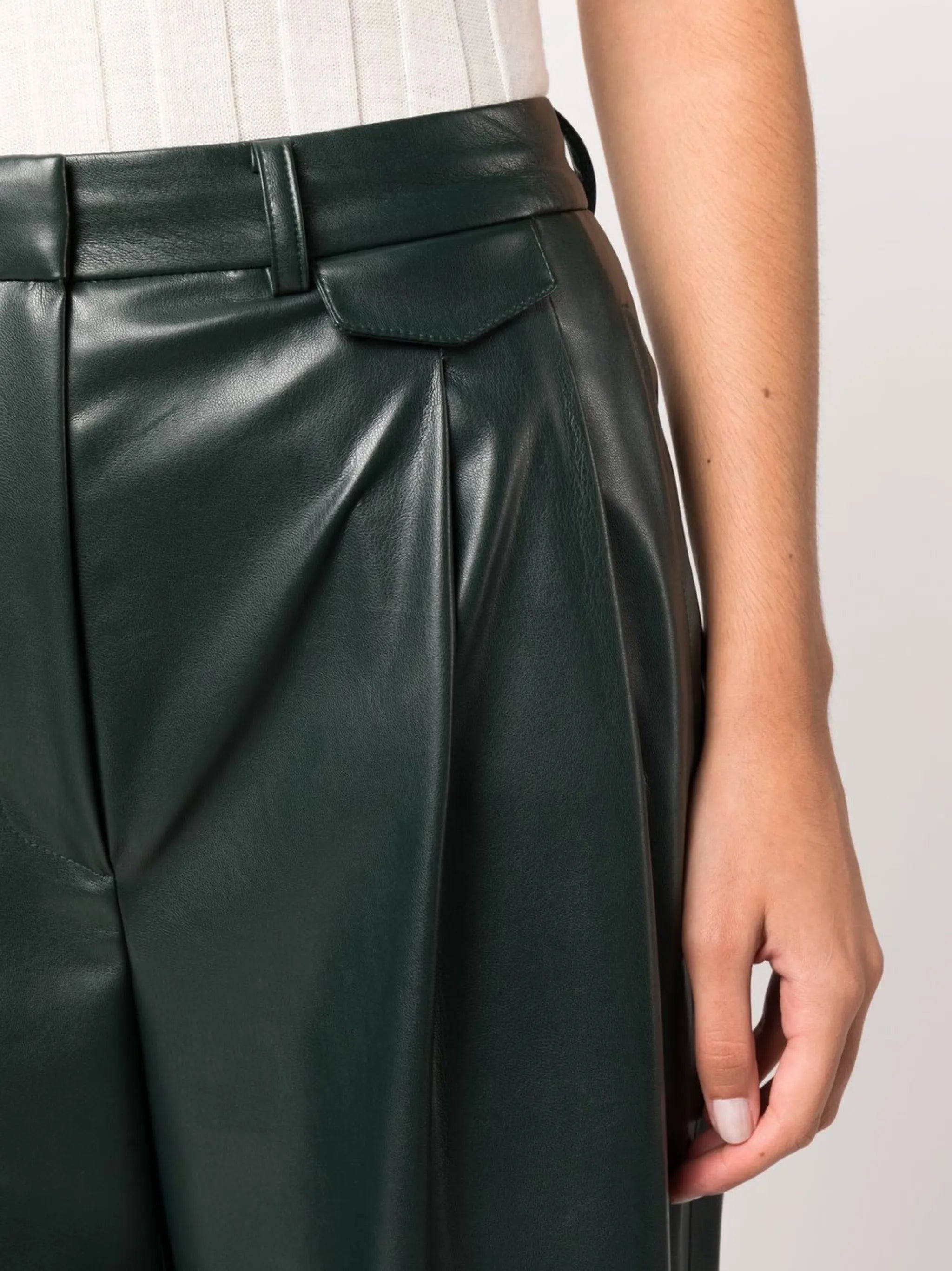 Pernille faux-leather trousers