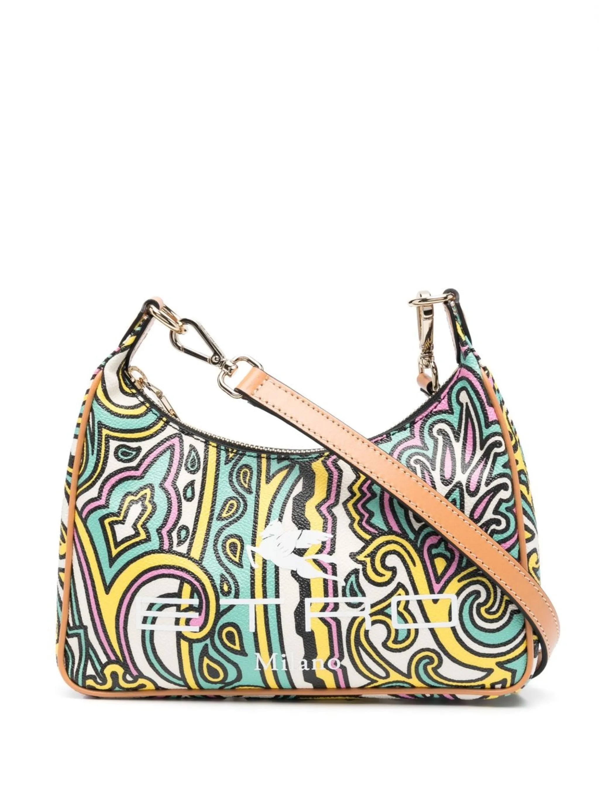 paisley-print shoulder bag