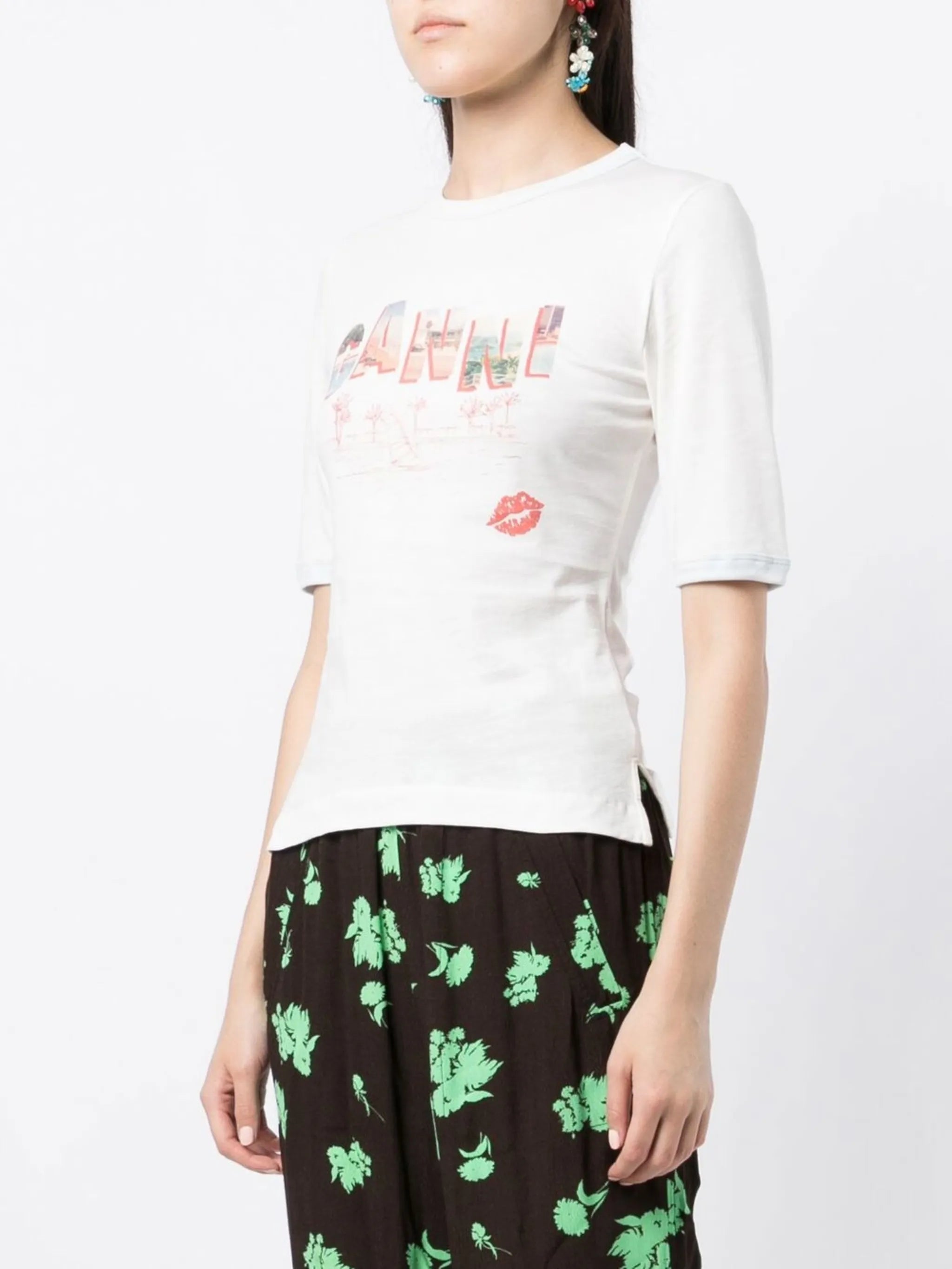 logo-print cotton T-shirt