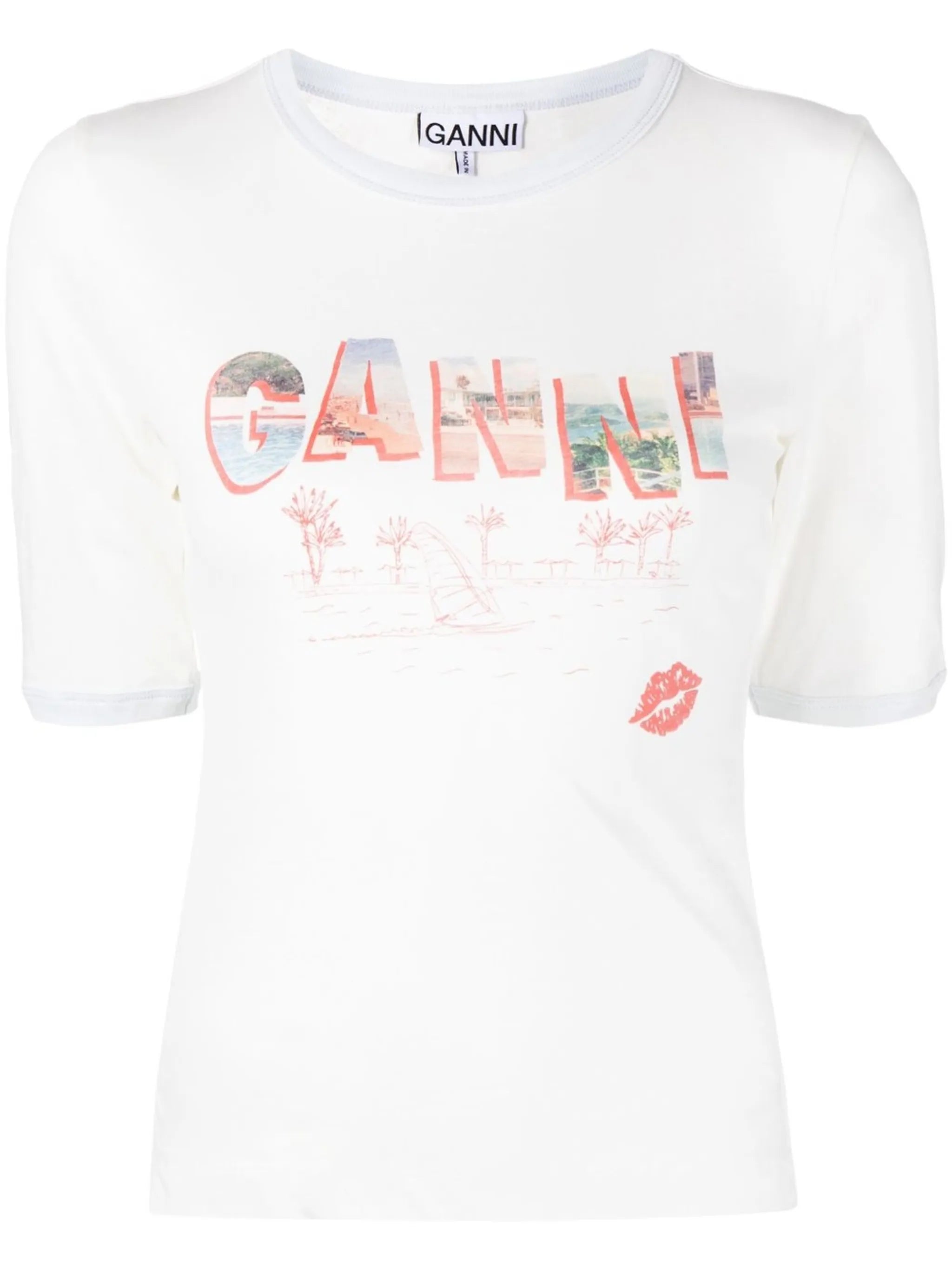 logo-print cotton T-shirt