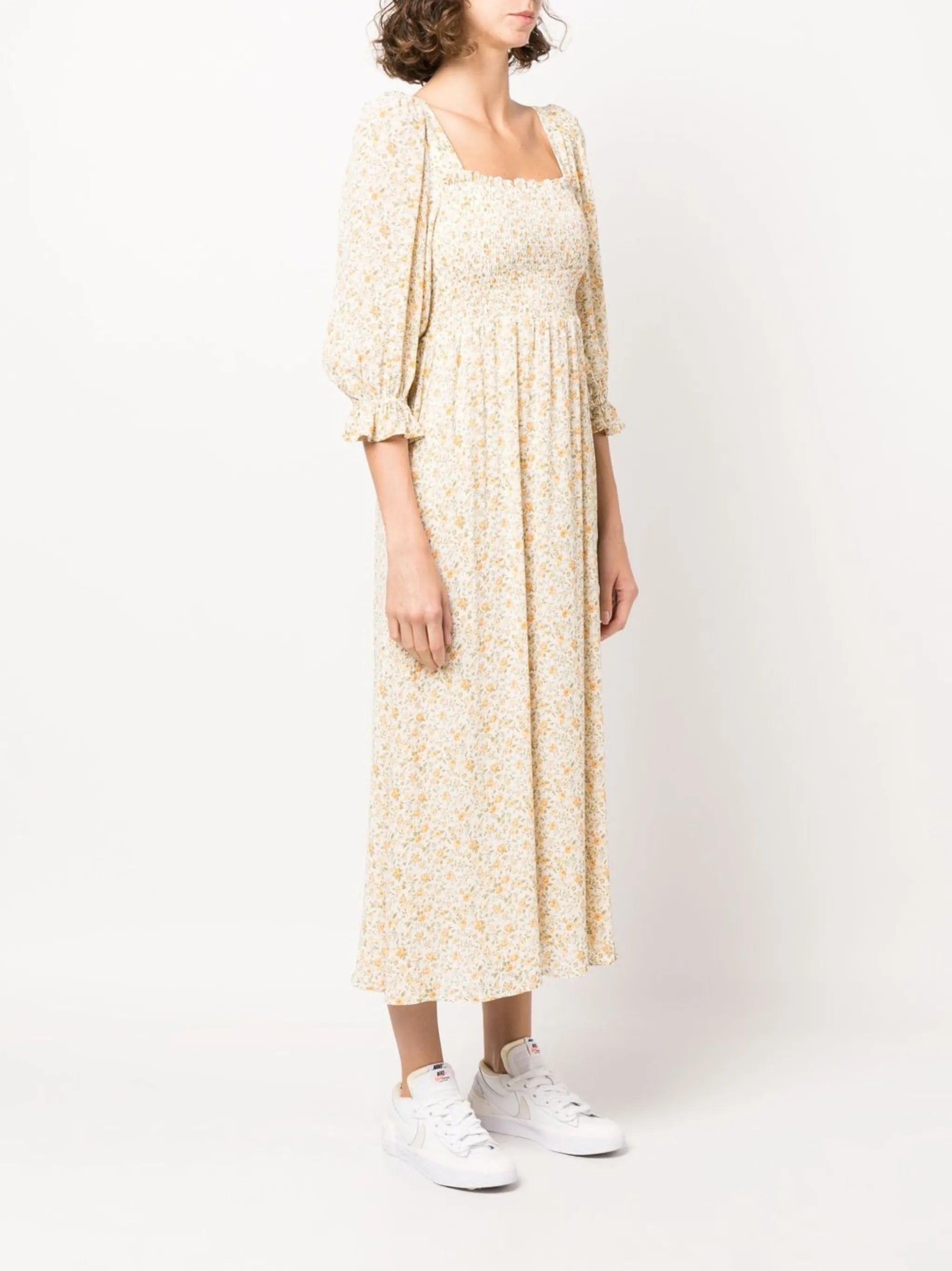 Fable smock midi dress