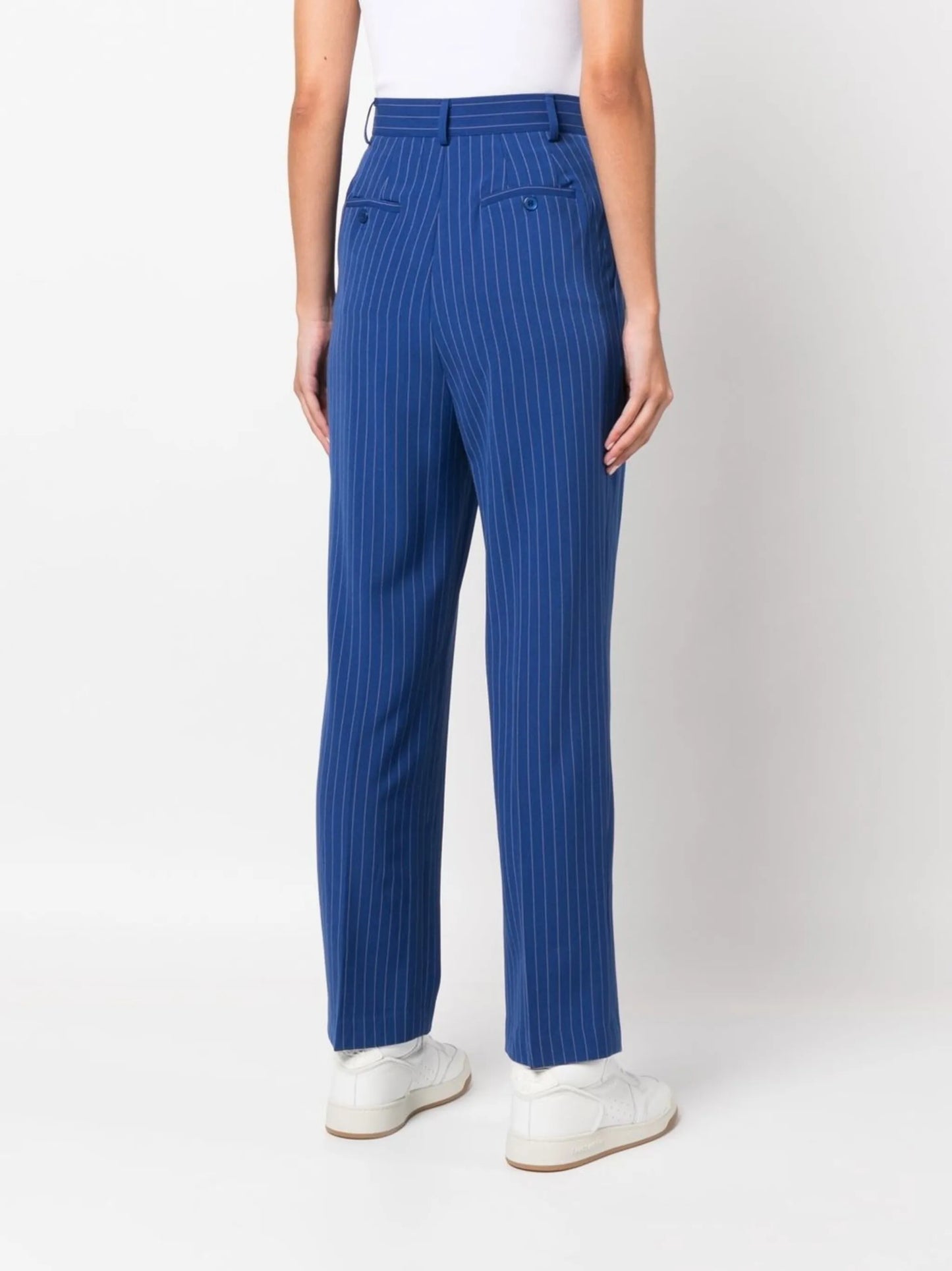 Bea pinstripe straight-leg trousers