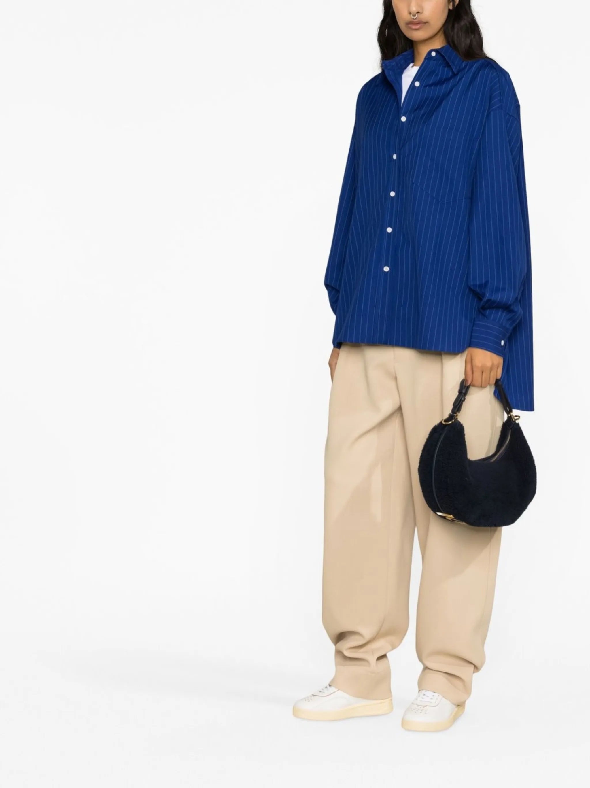 Georgia pinstriped long-sleeve shirt
