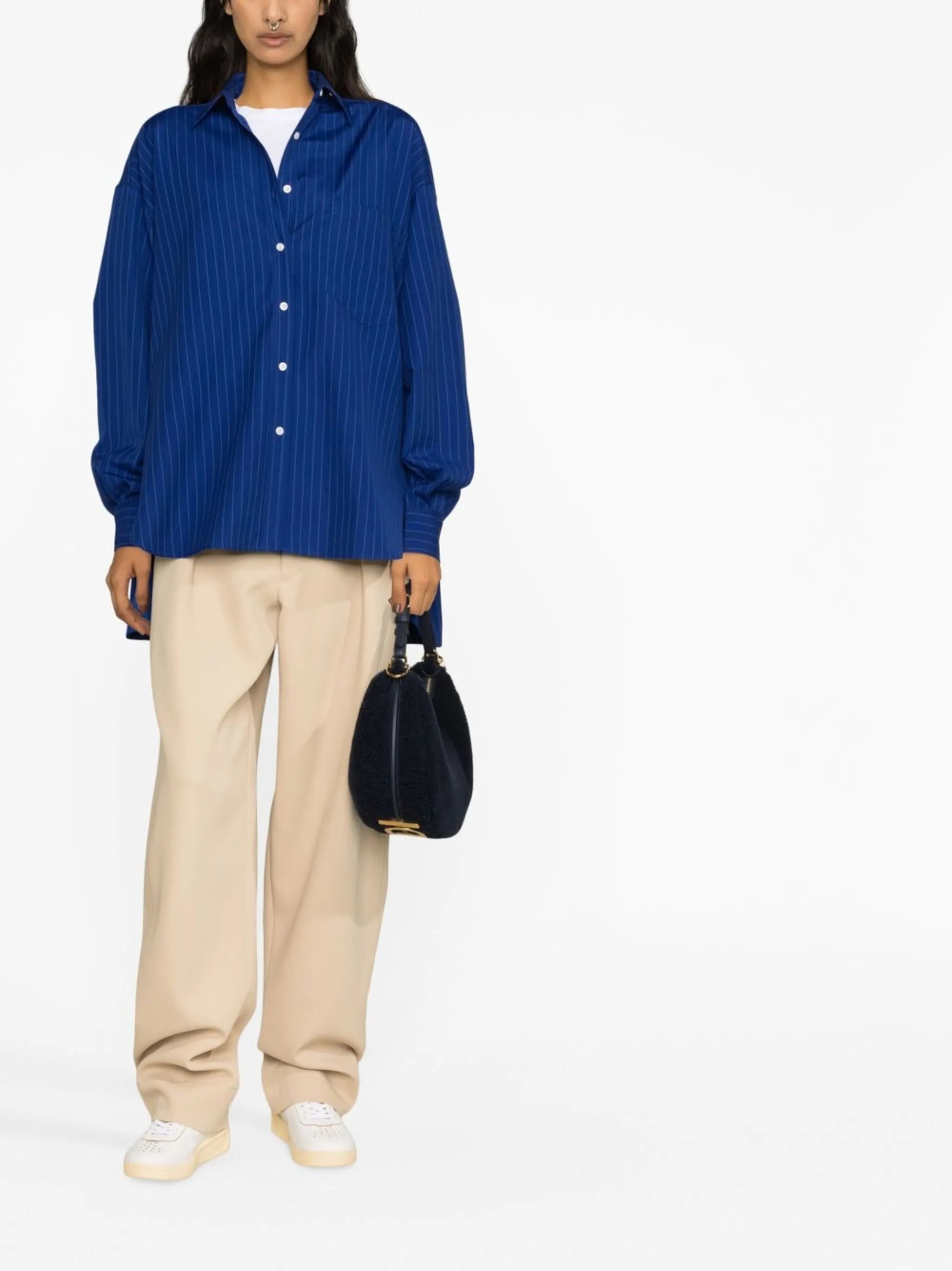 Georgia pinstriped long-sleeve shirt