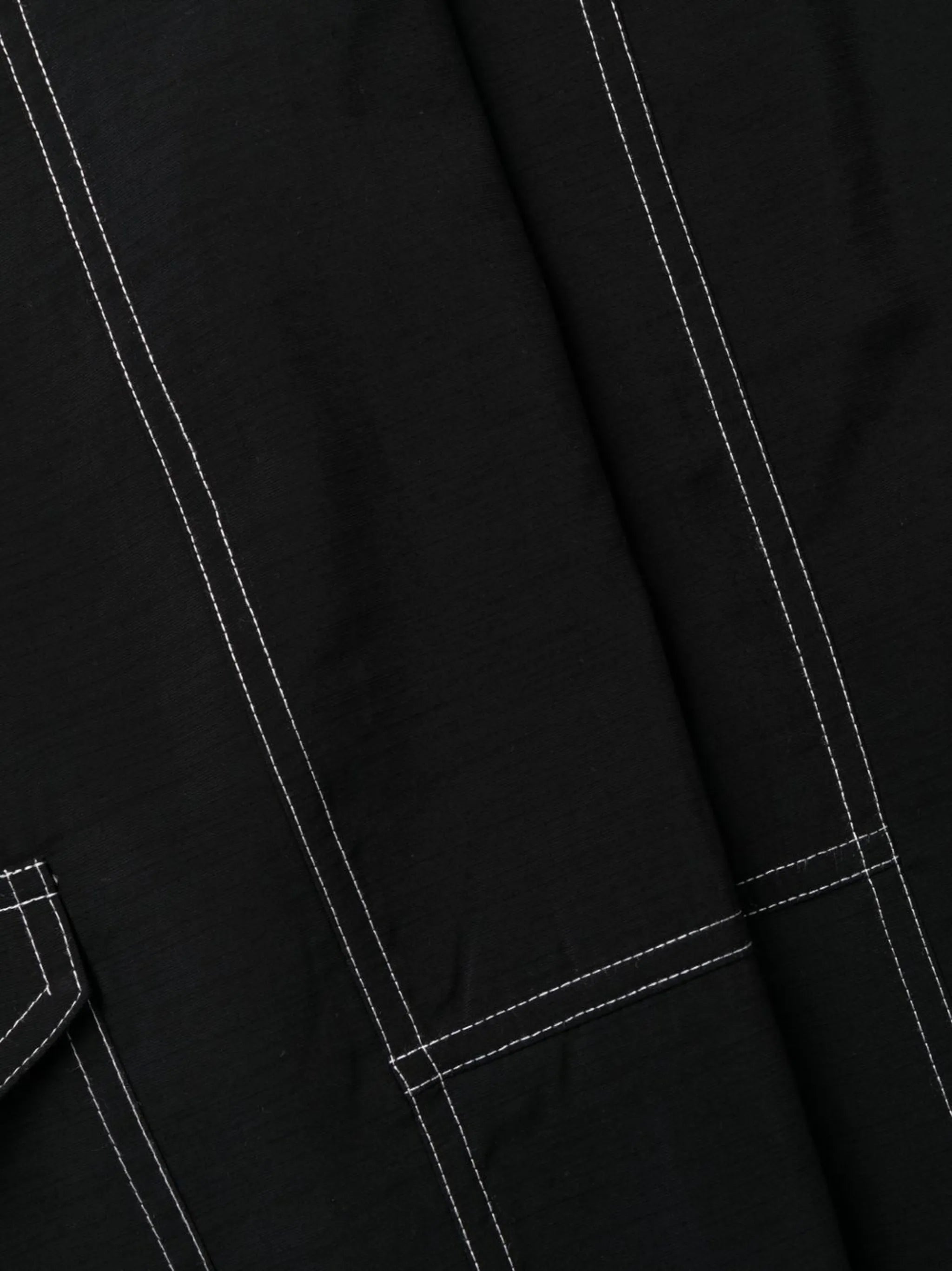 Slub tapered cargo pants